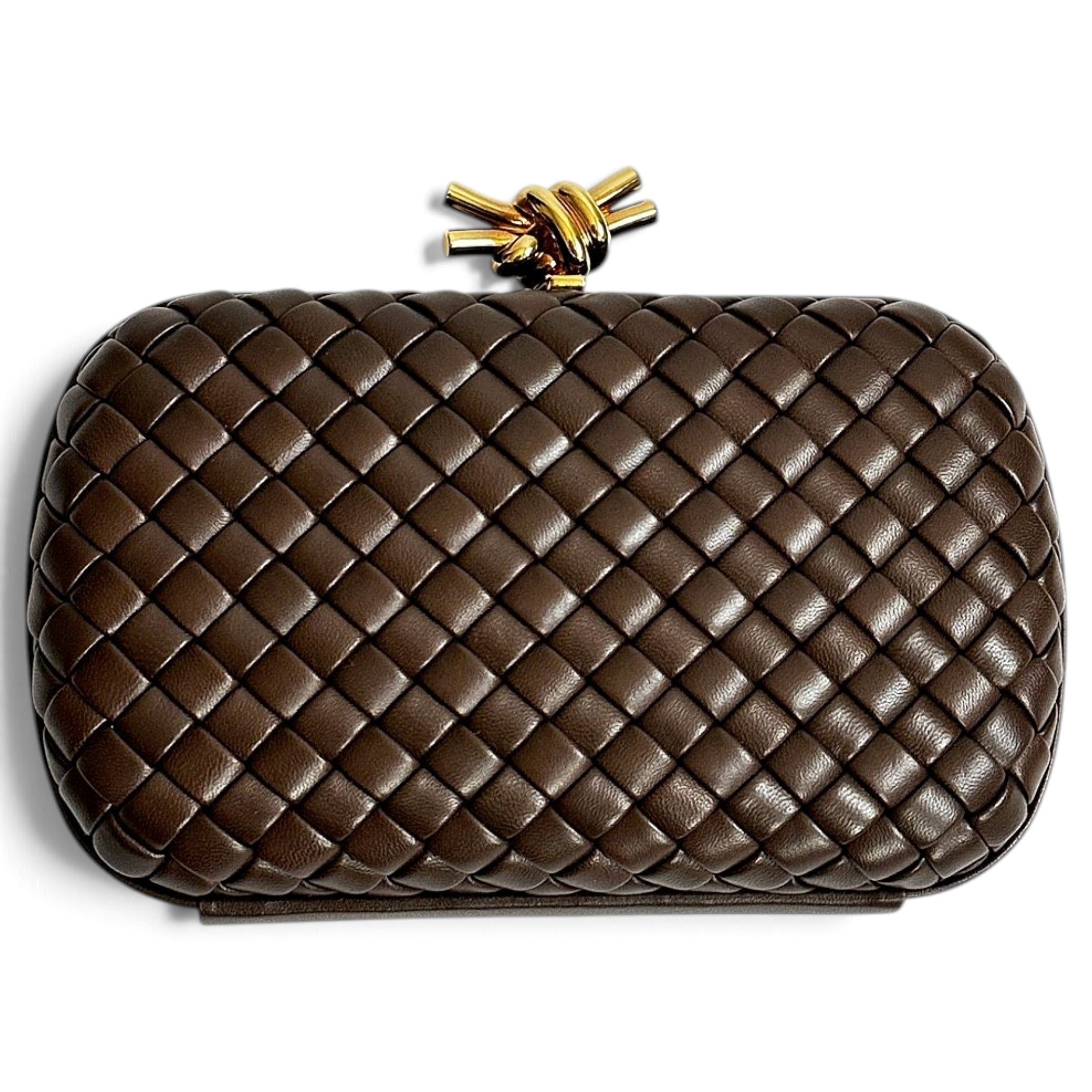 Pochette Knot leather clutch bag