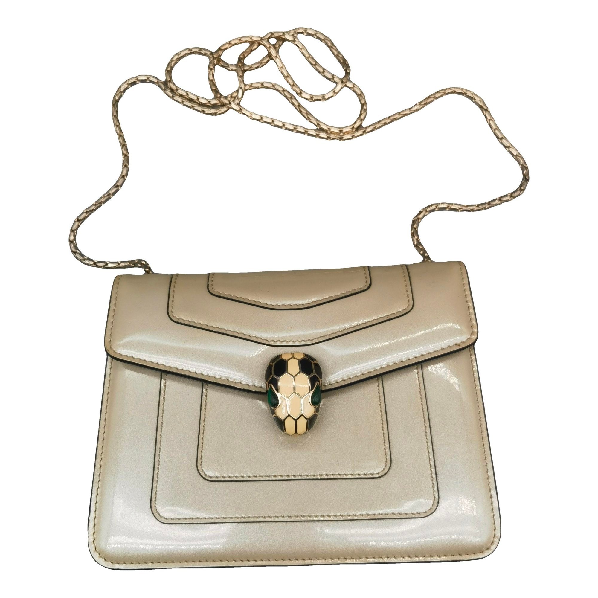 Serpenti leather handbag