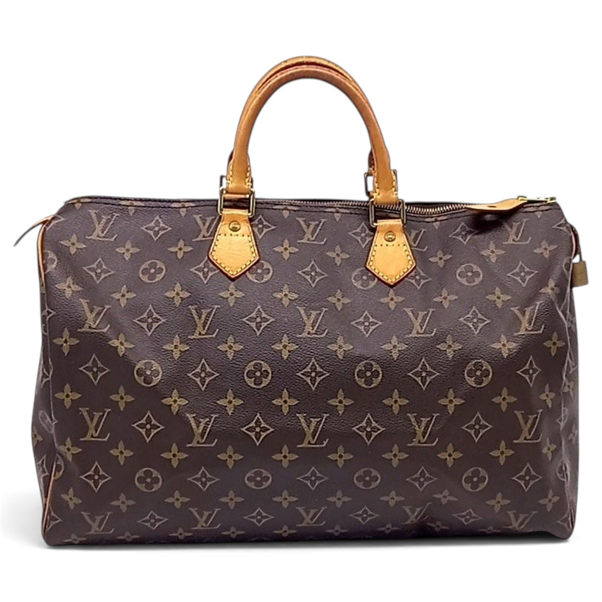 Louis Vuitton Speedy leather tote