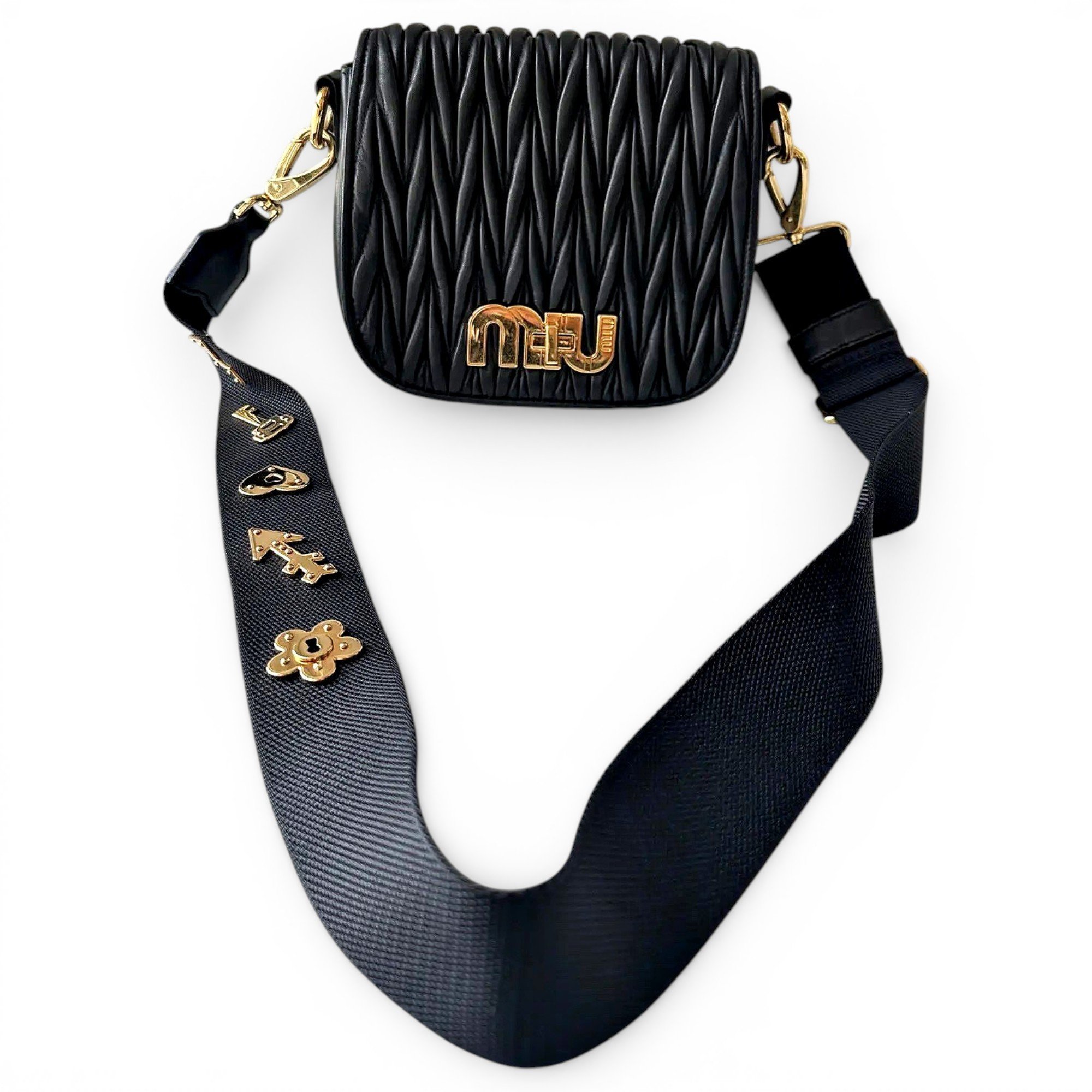 Miu delice leather handbag