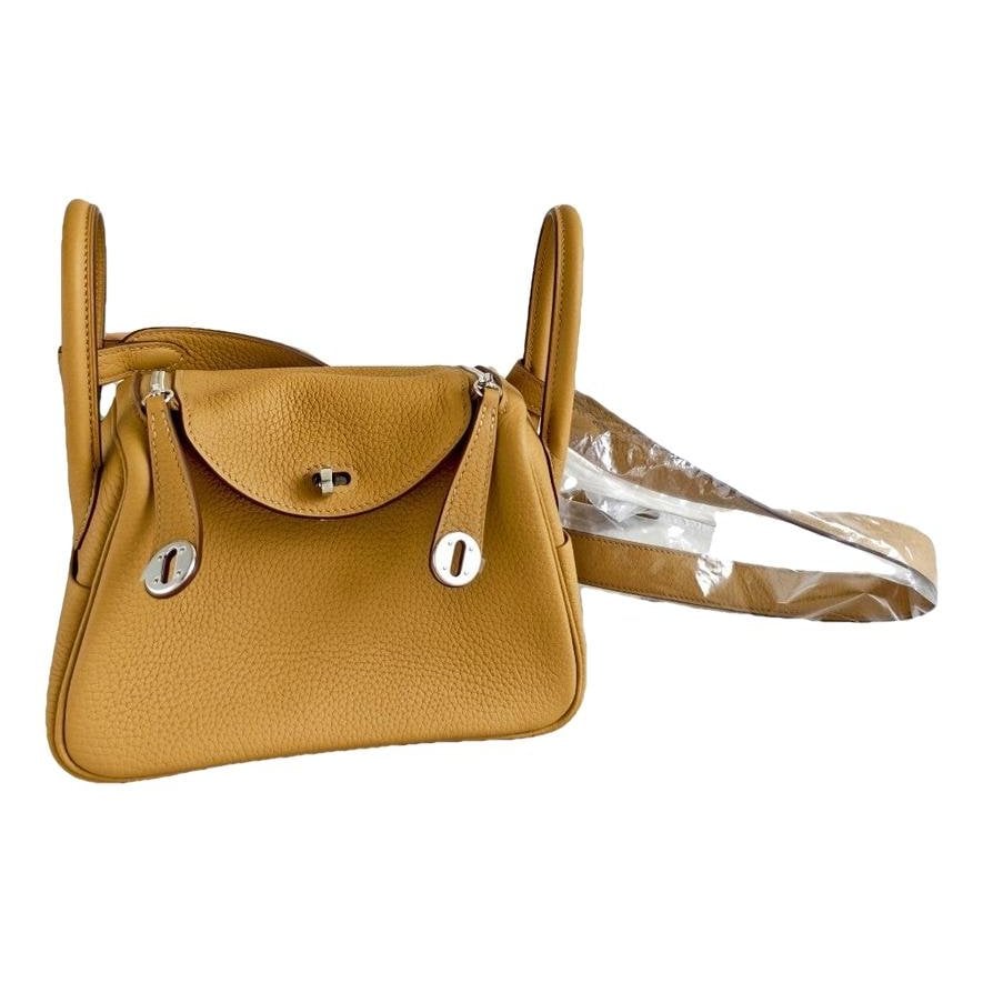 Hermes Lindy Handbag Biscuit Clemence Leather 2026