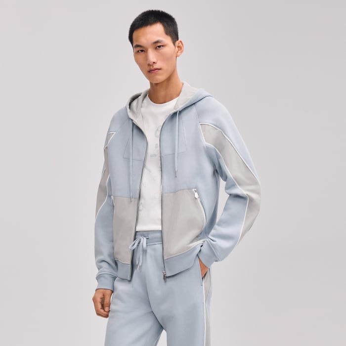 Sport capsule zipped hooded sweater