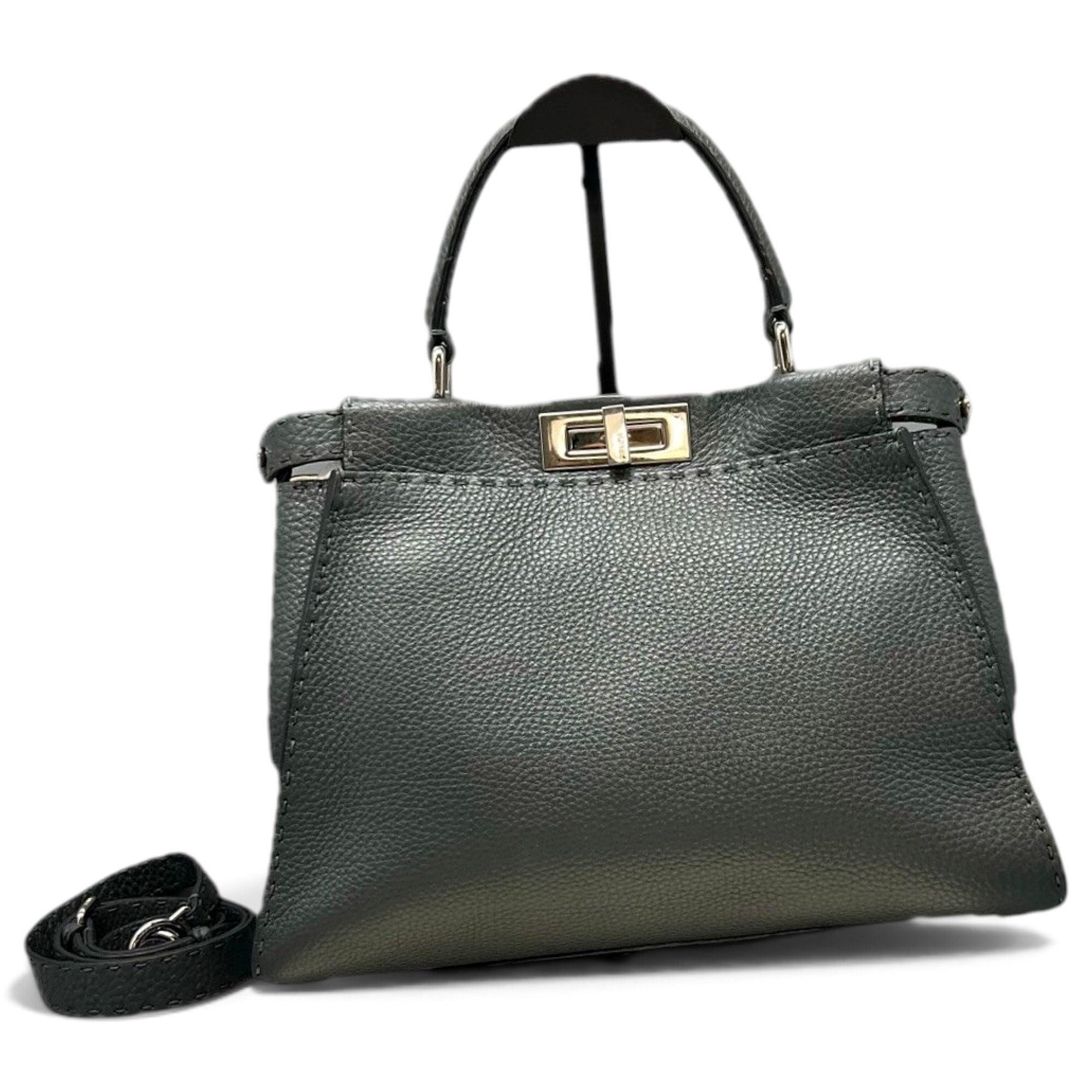 Peekaboo leather handbag