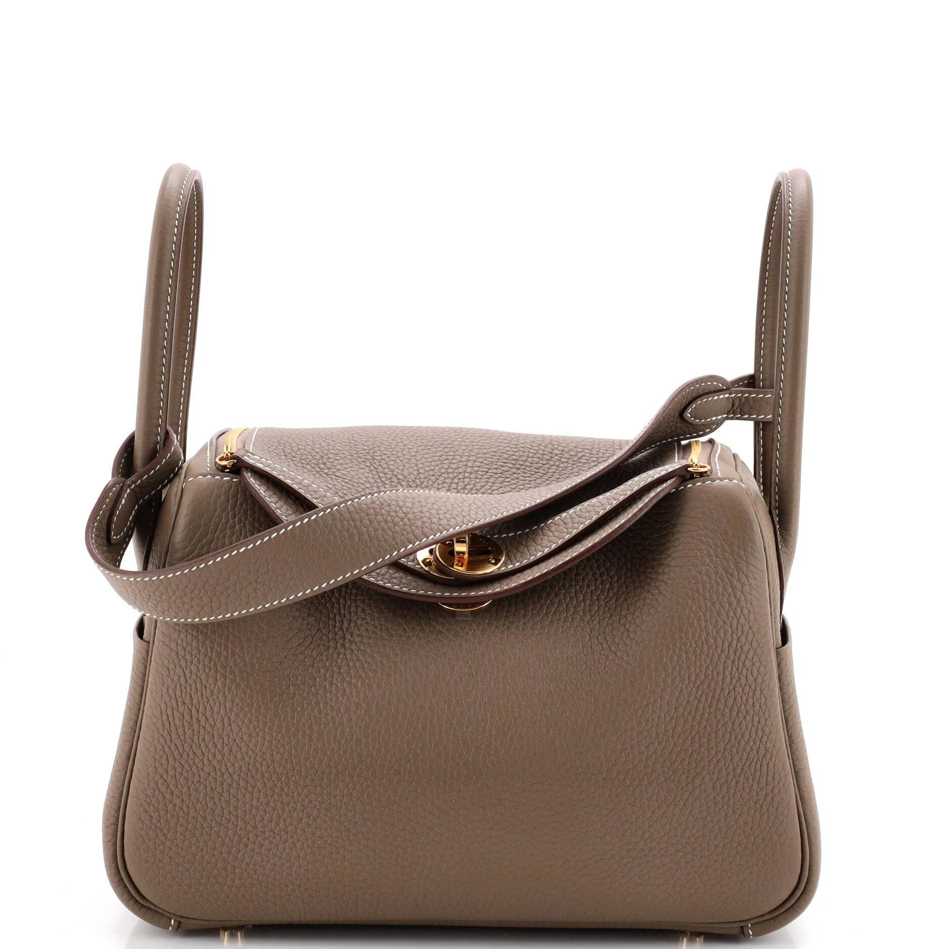 Hermes Lindy Handbag Clemence Leather 2021