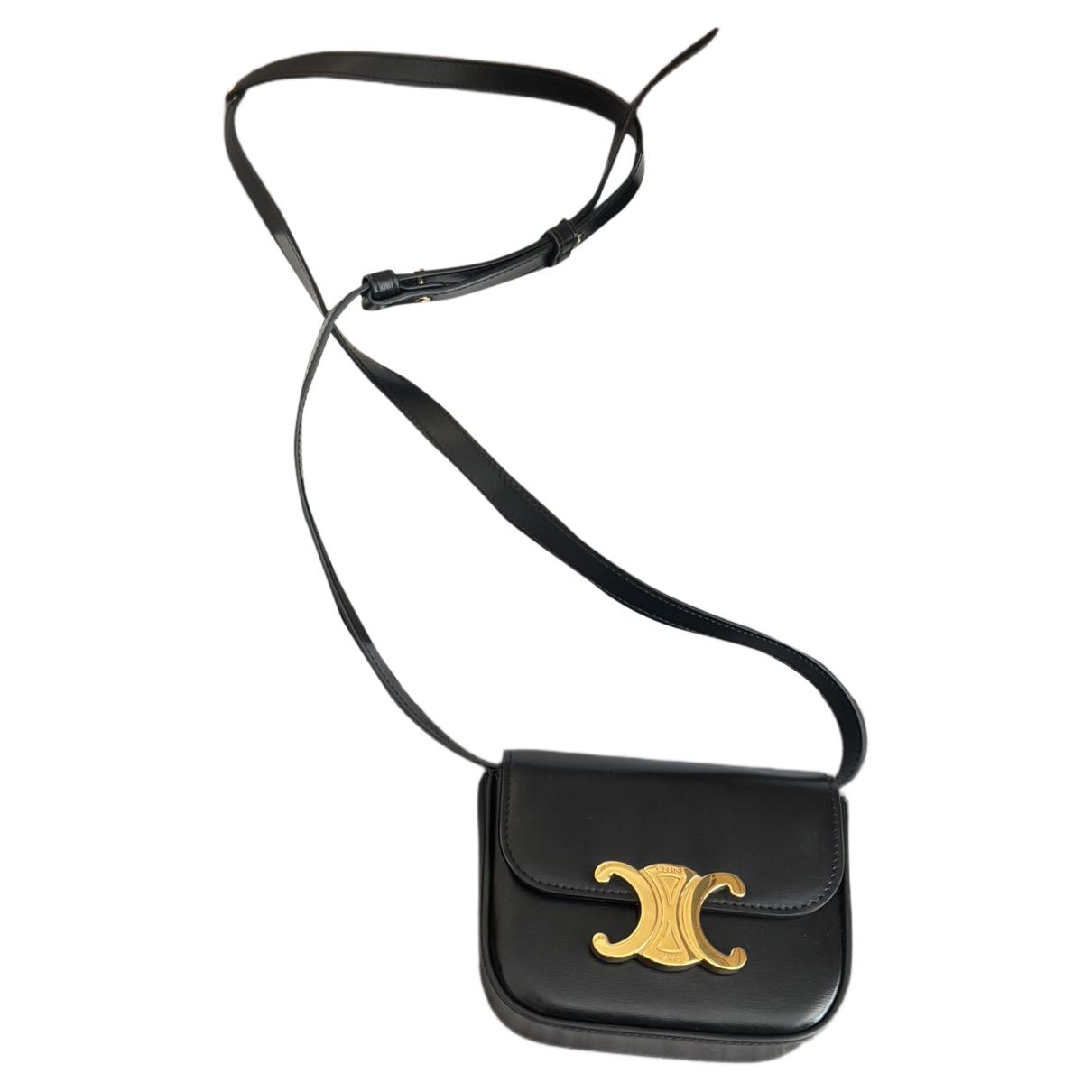 Leather clutch bag