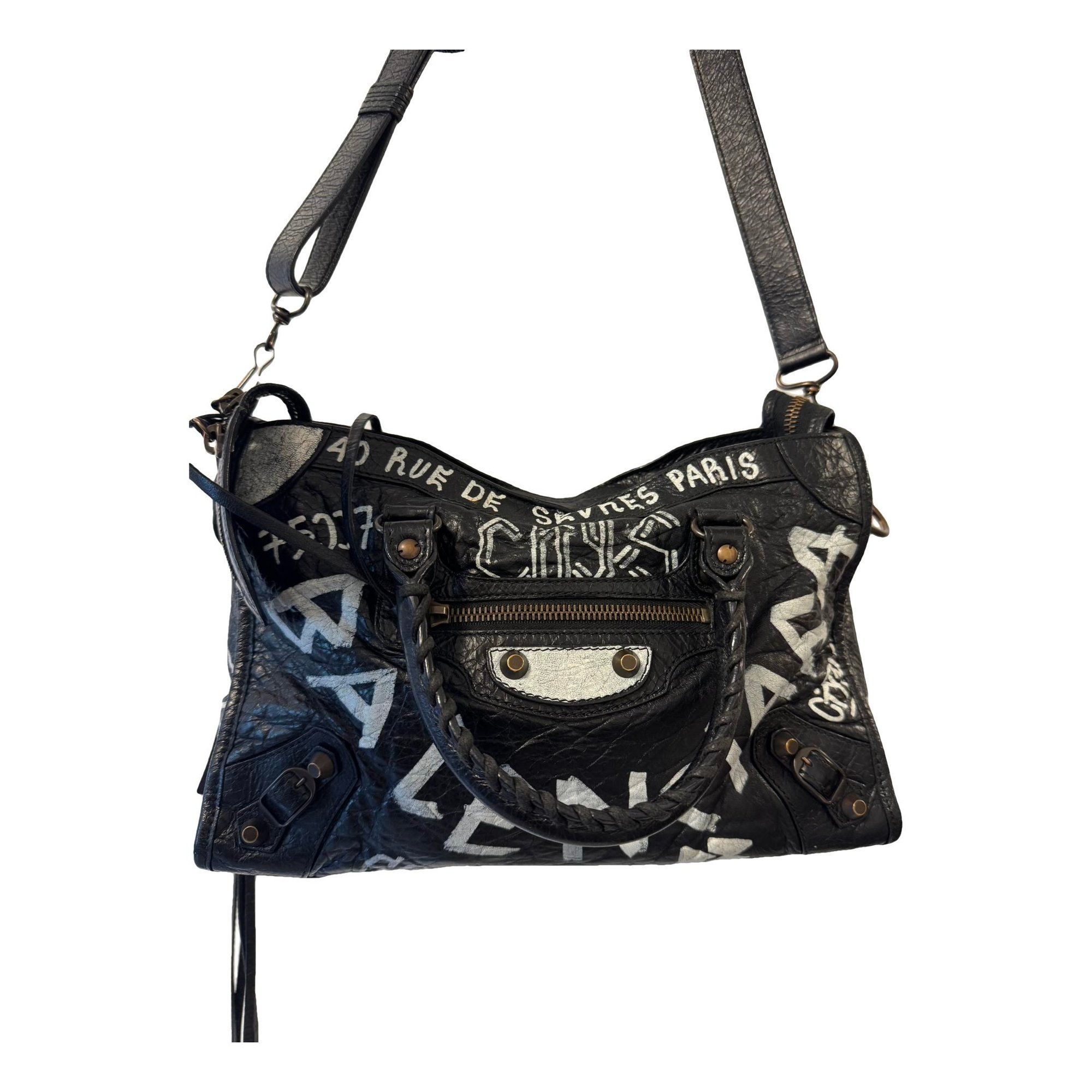 City pony-style calfskin handbag