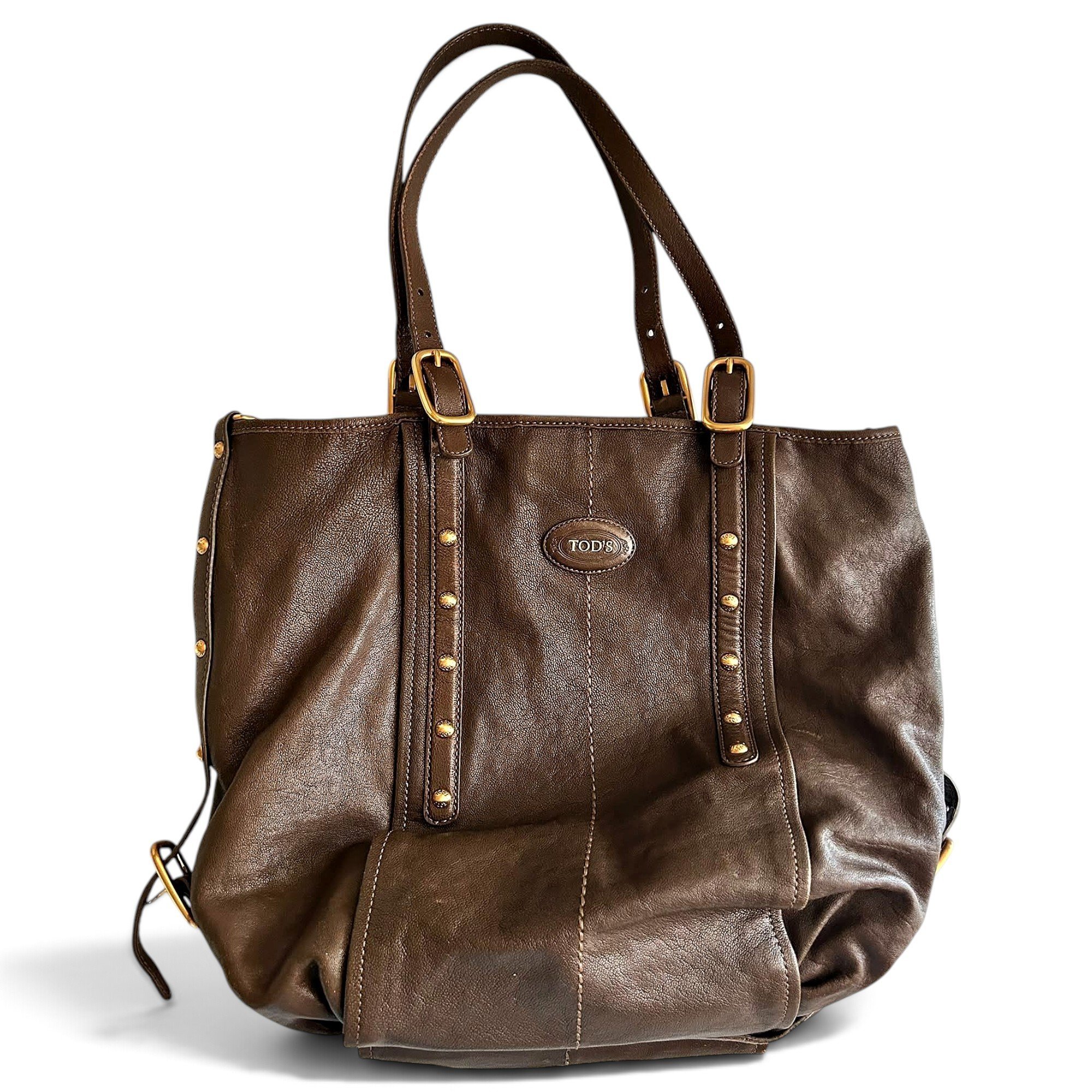 Leather tote