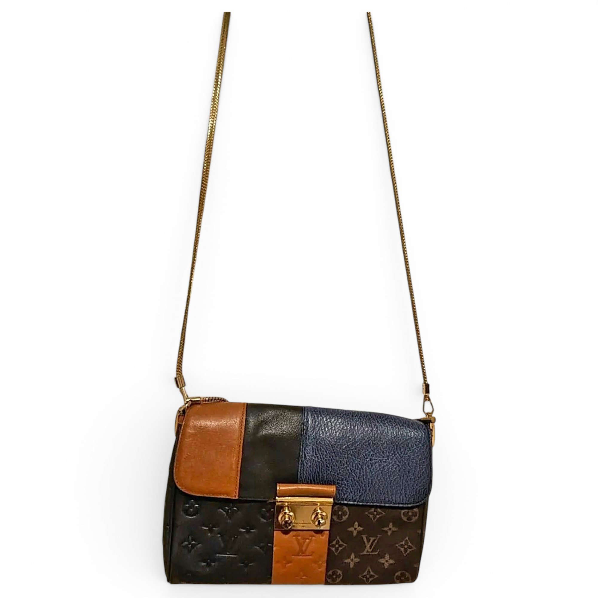 Leather clutch bag