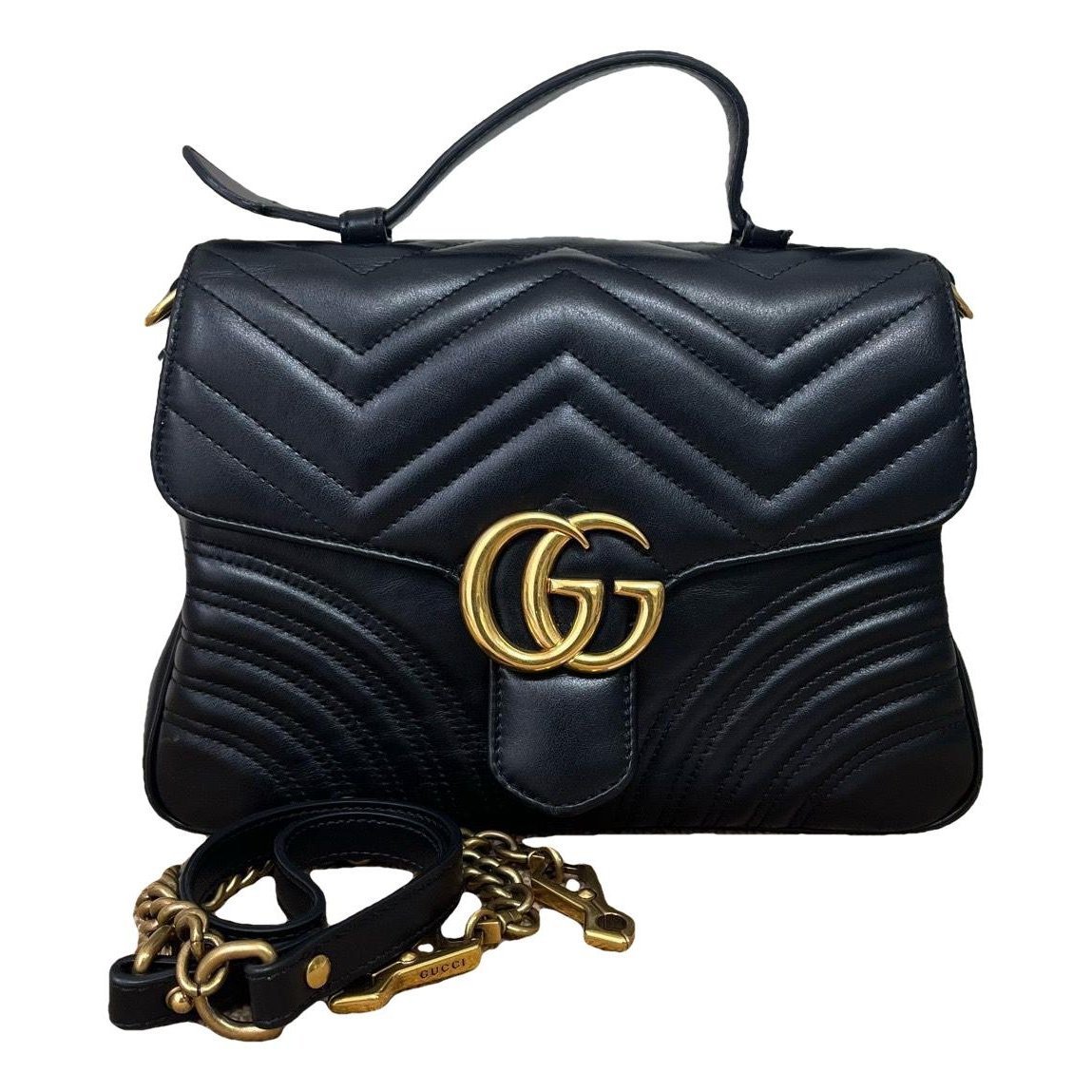 GG Marmont Flap leather handbag