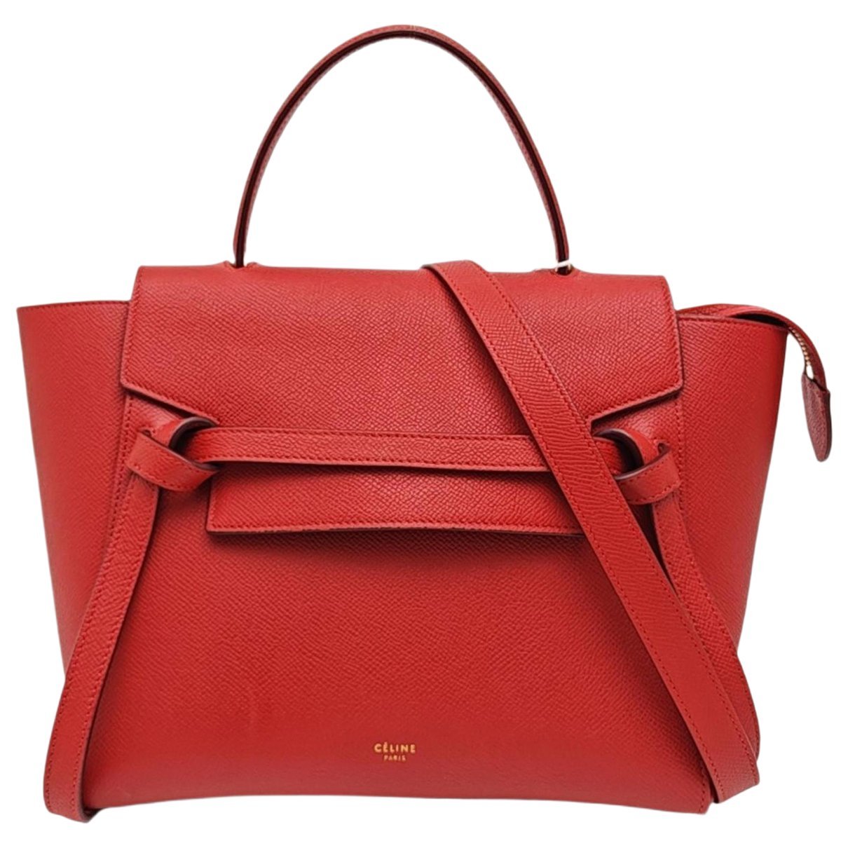 Belt leather handbag