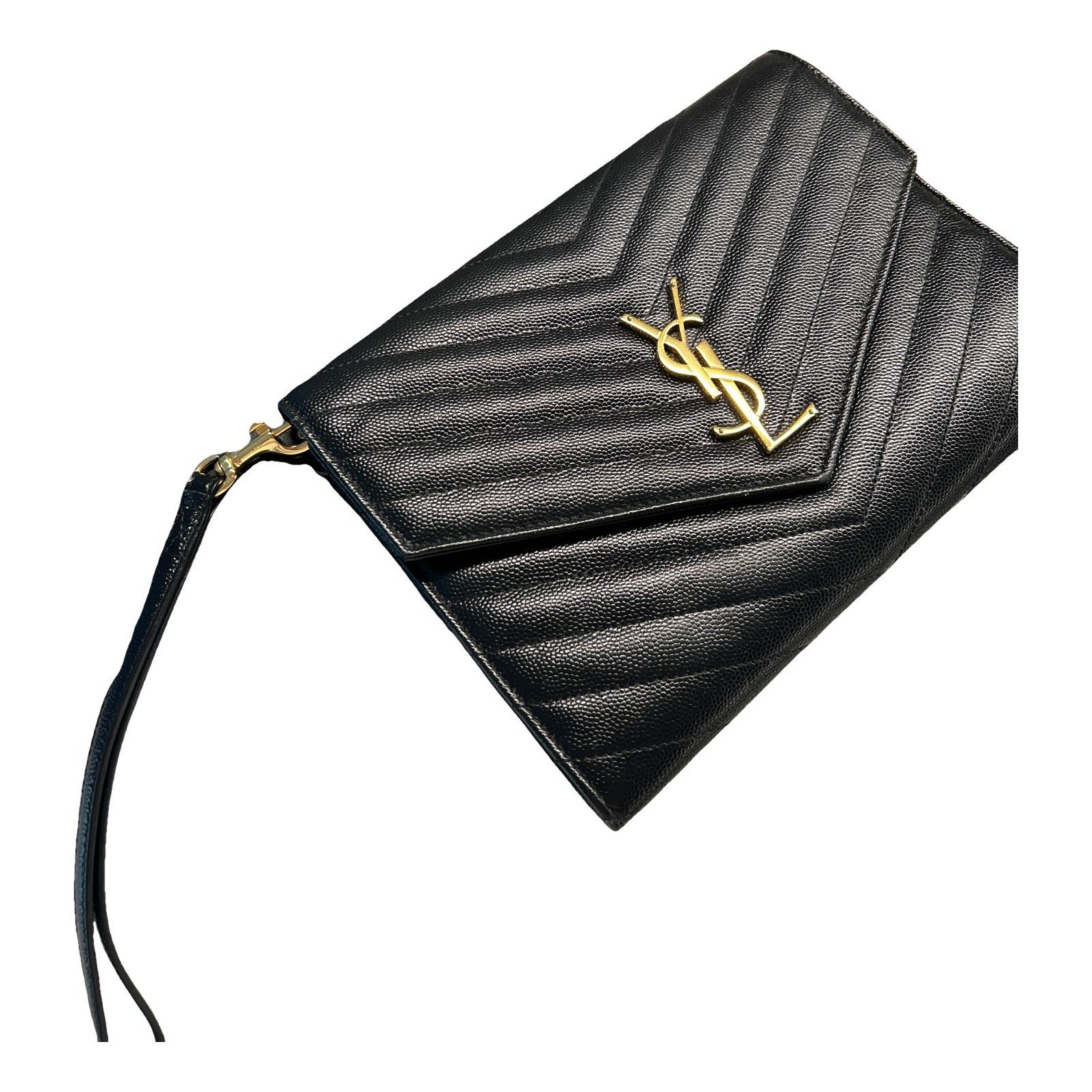 Cassandre leather clutch bag