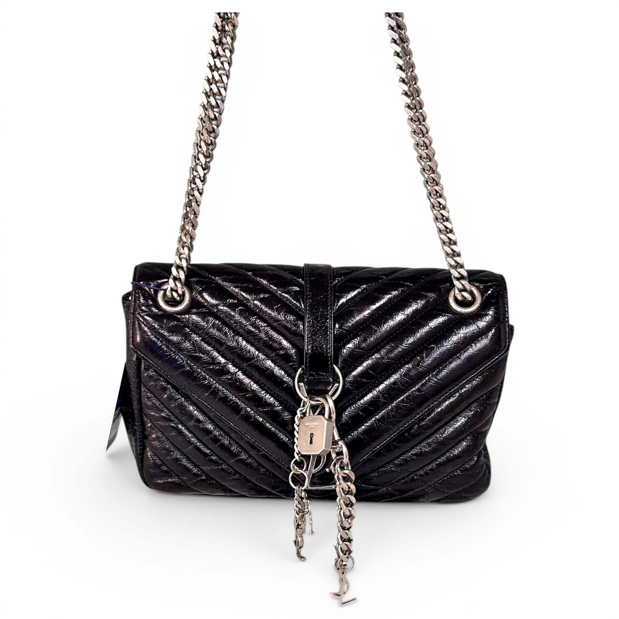 Collége monogramme leather handbag