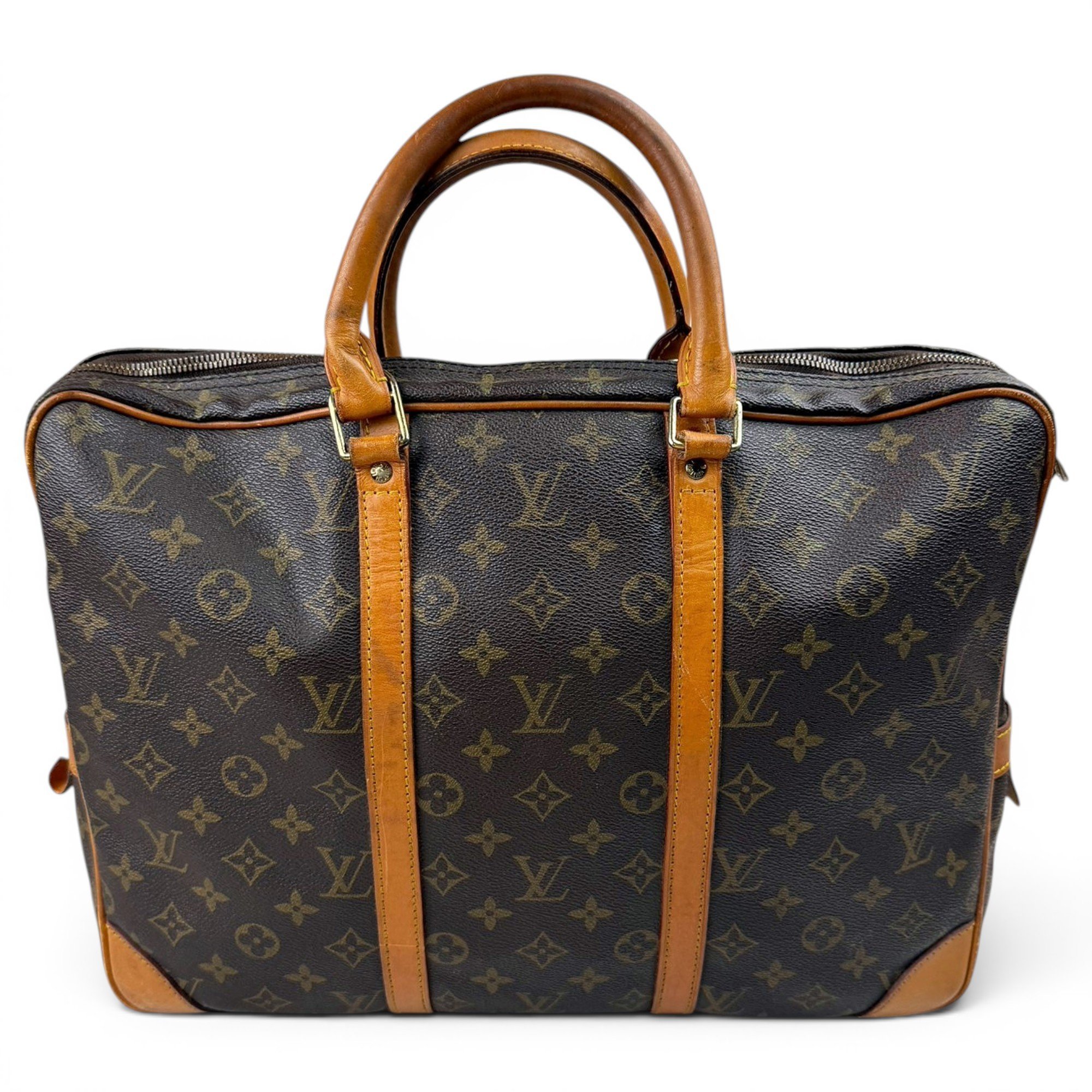 Porte Documents Voyage leather handbag