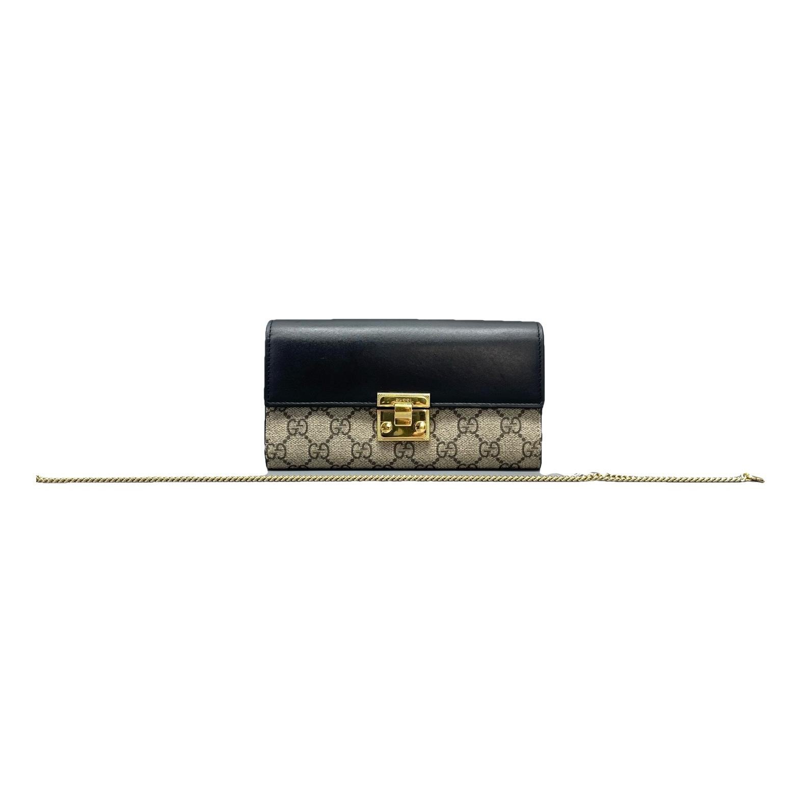 Padlock leather handbag
