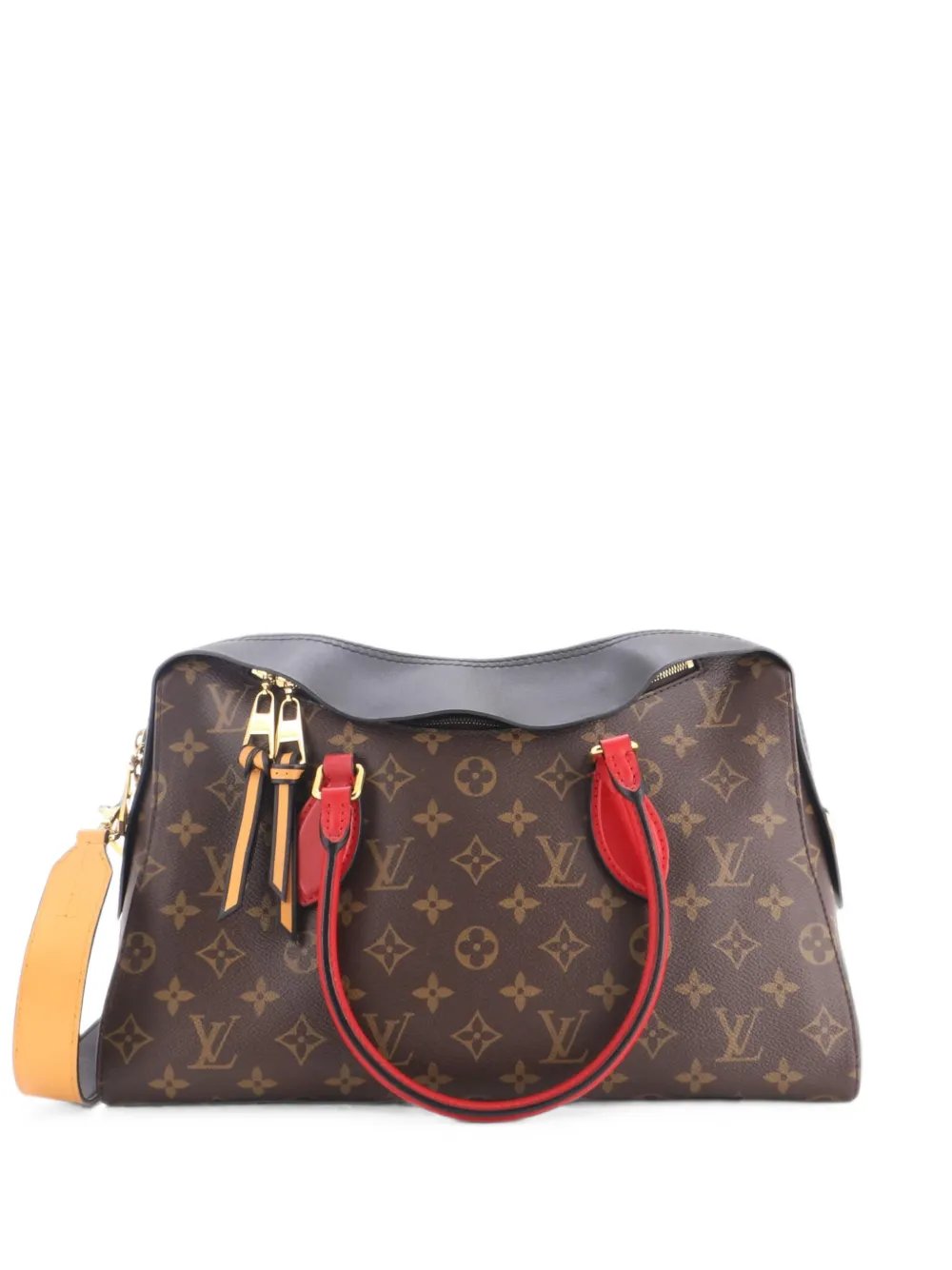Tuileries Handbag Monogram Canvas with Leather satchel