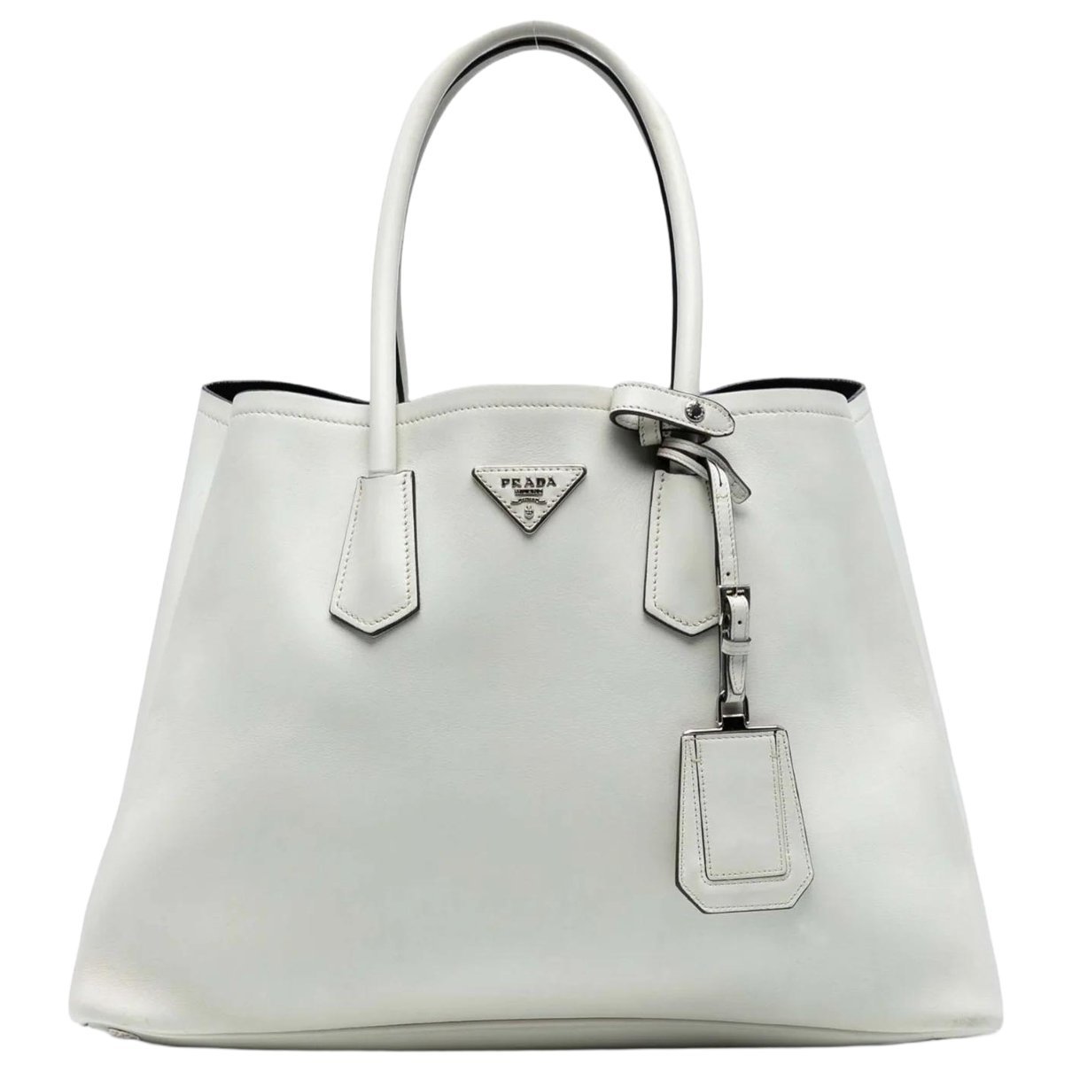 Double leather satchel