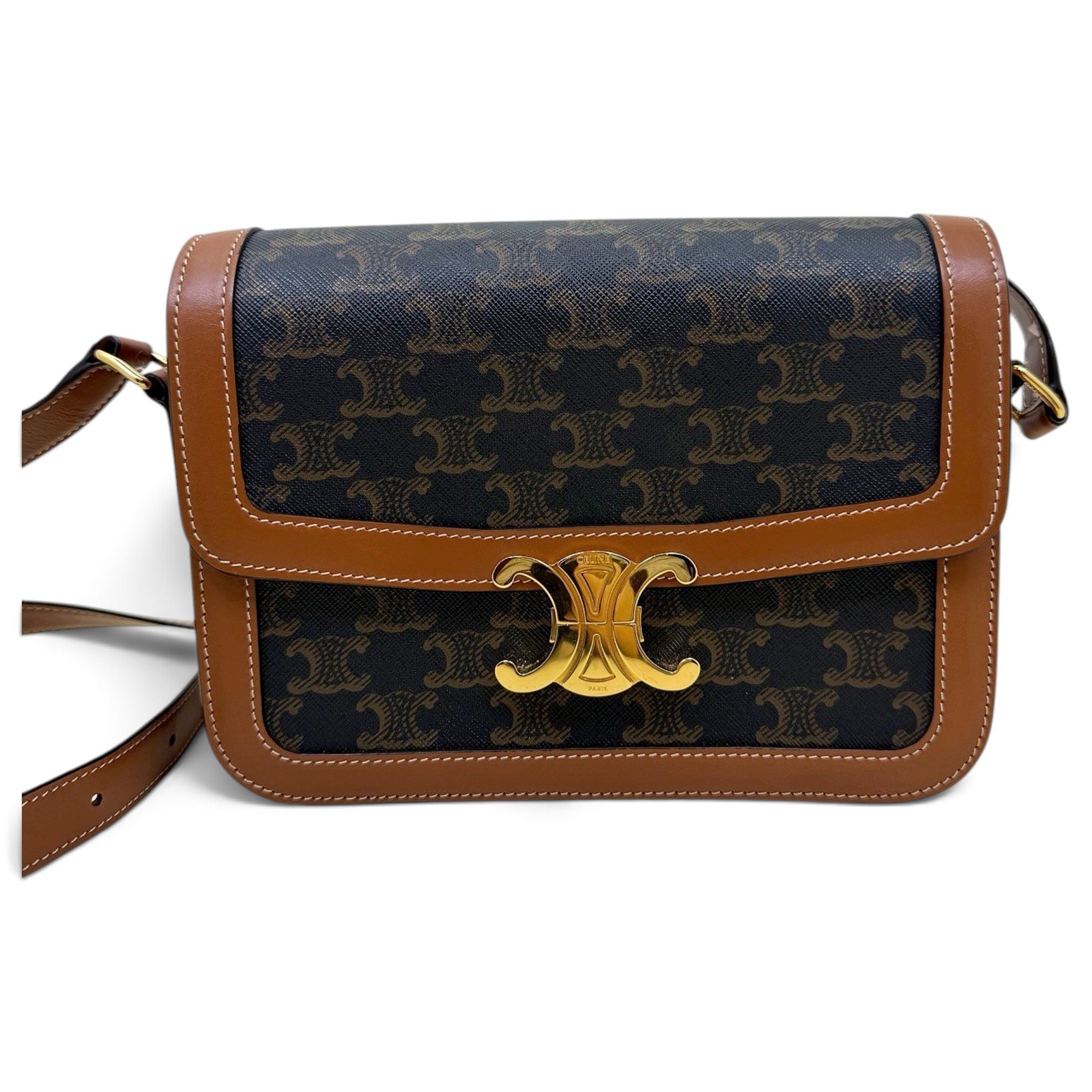 Triomphe cloth crossbody bag