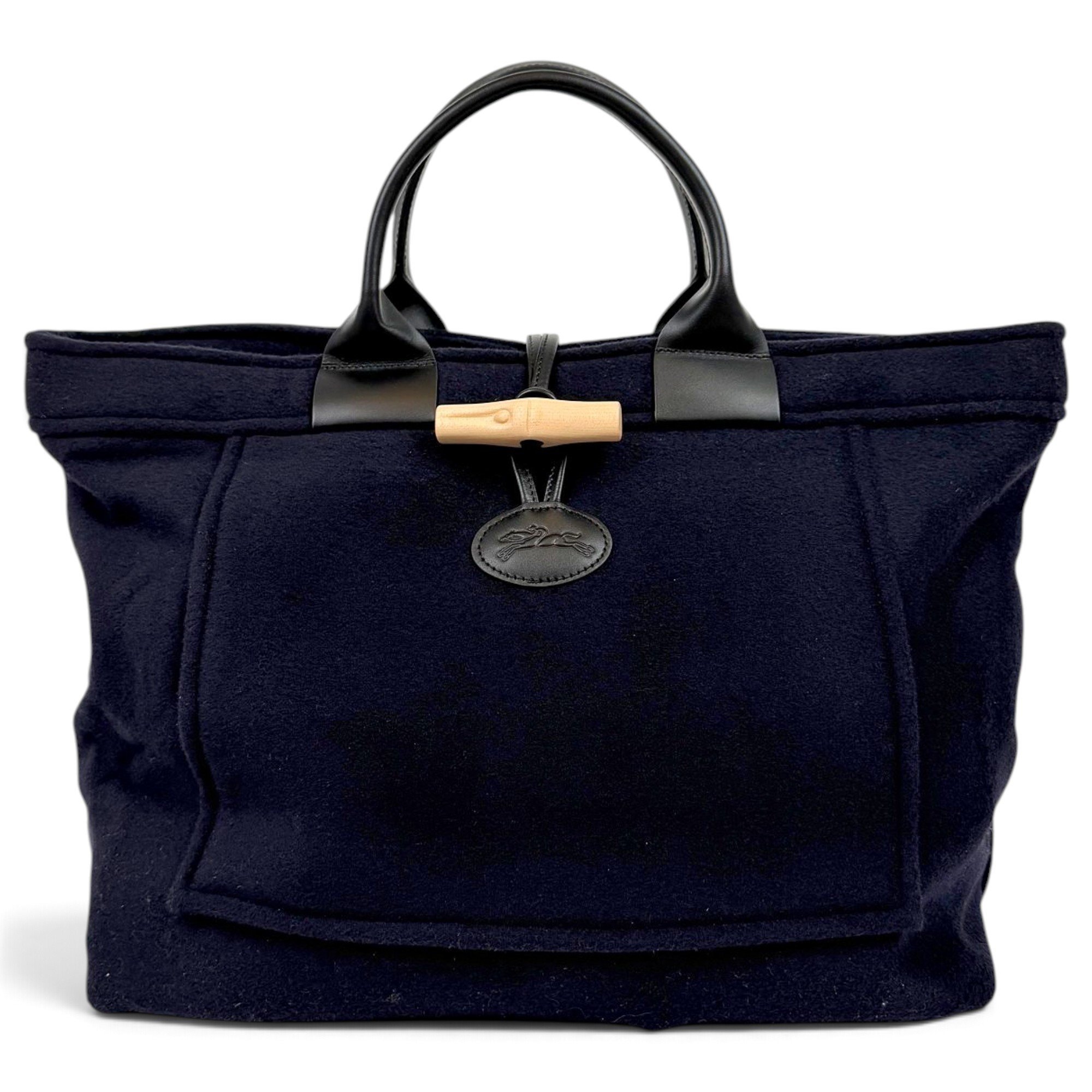 Longchamp Roseau wool tote