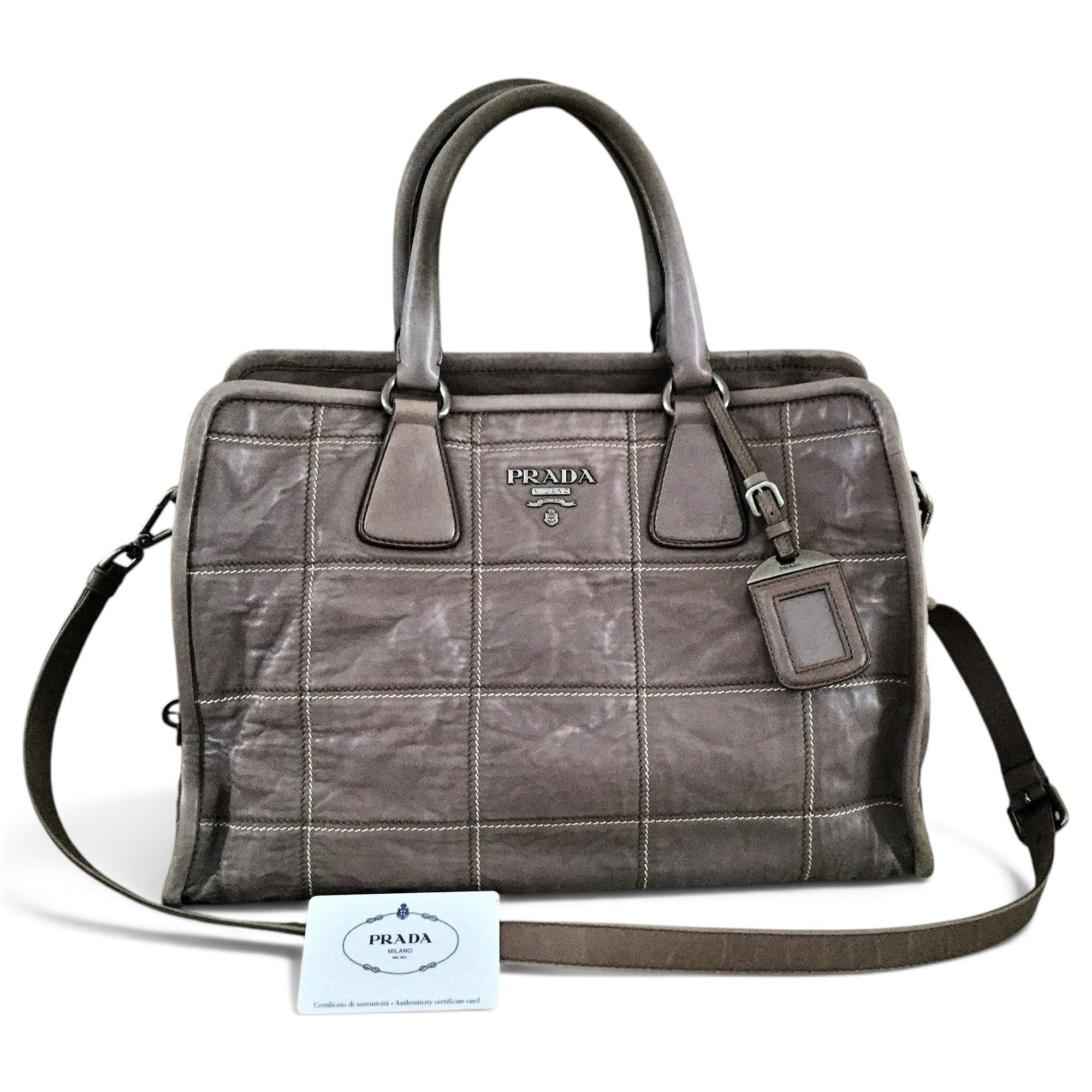 Leather handbag