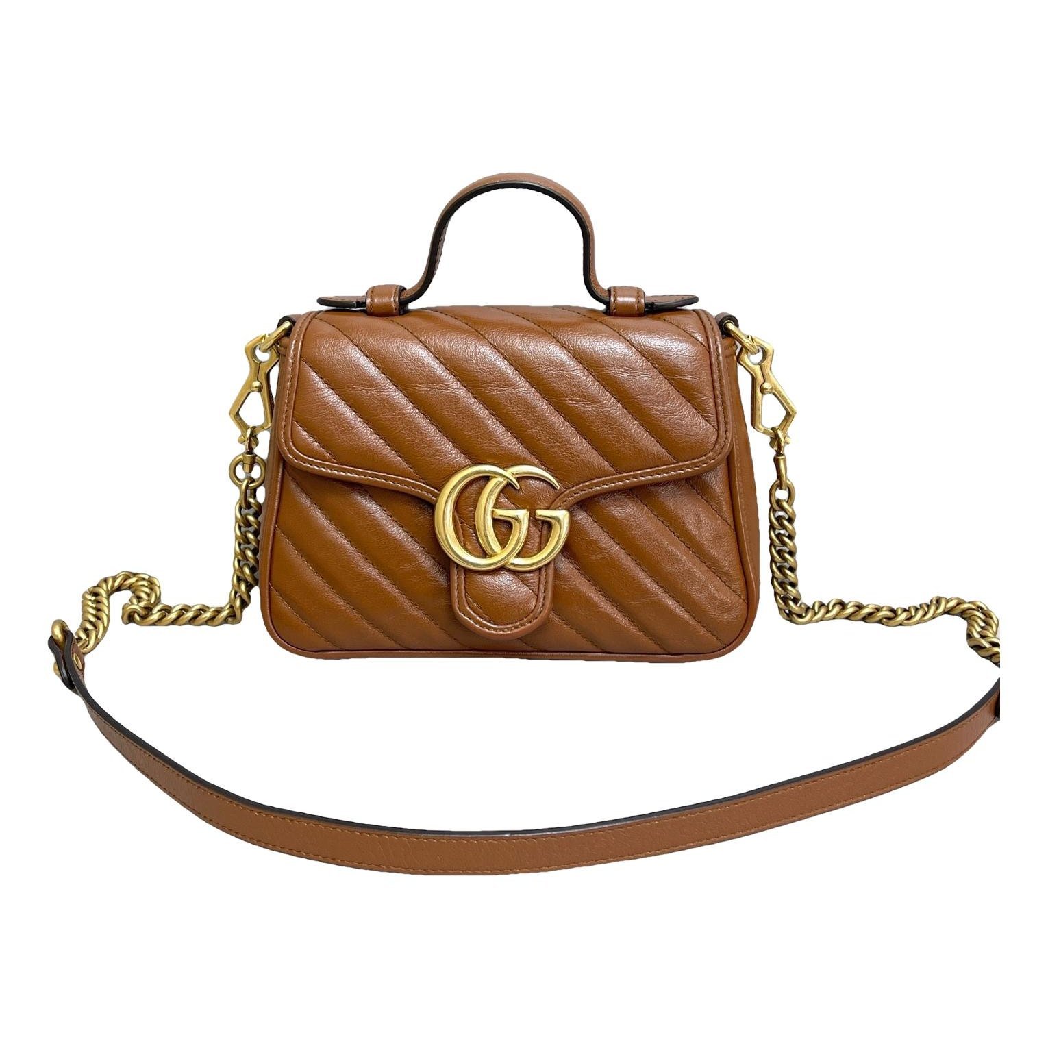 GG Marmont Flap leather handbag