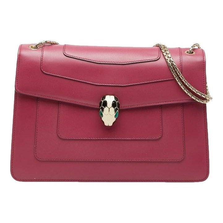 Serpenti leather handbag