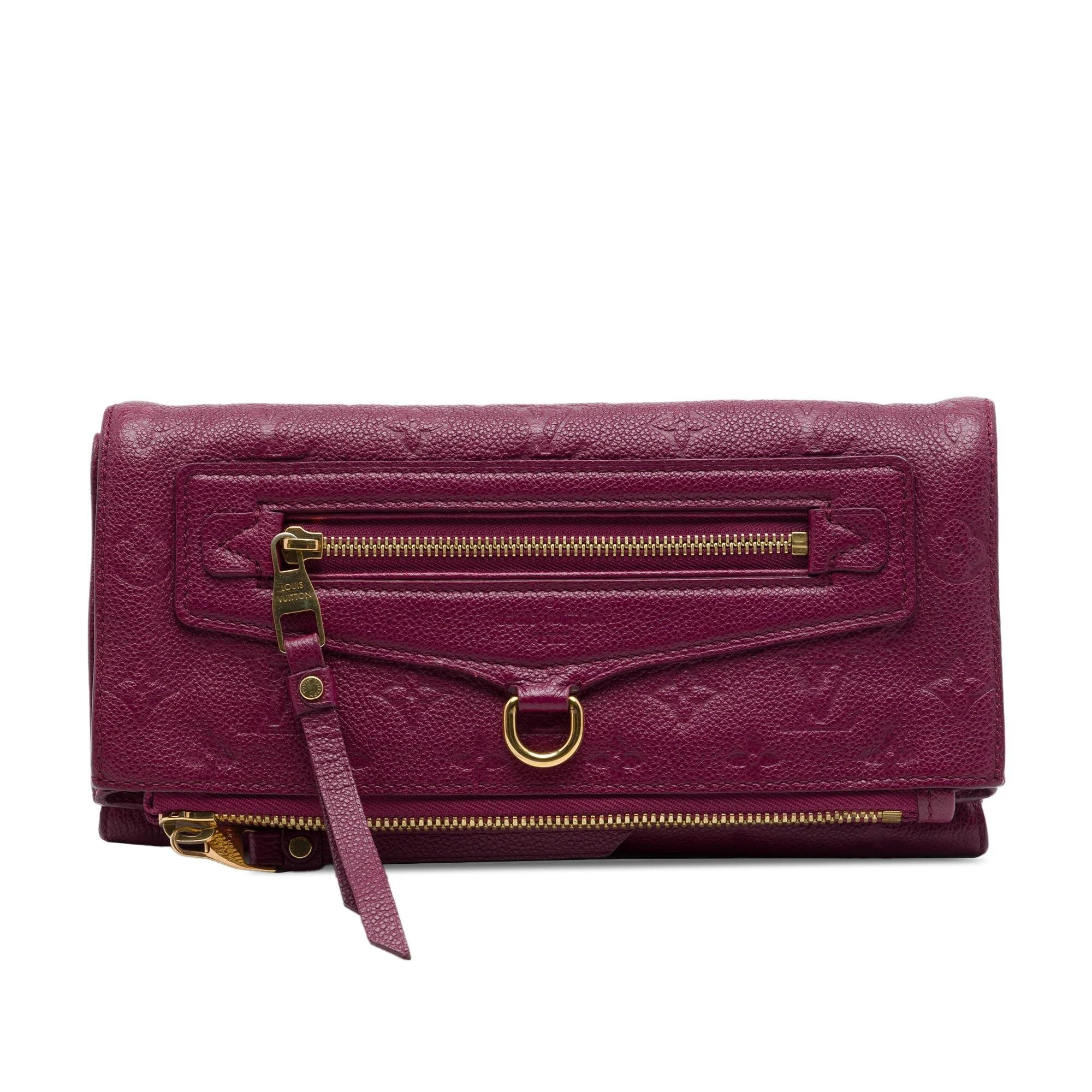 Pétillante leather clutch bag
