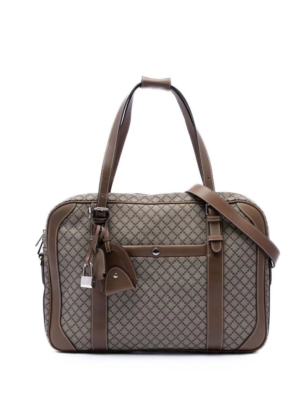 2016-2026 Diamante Coated Canvas business bag