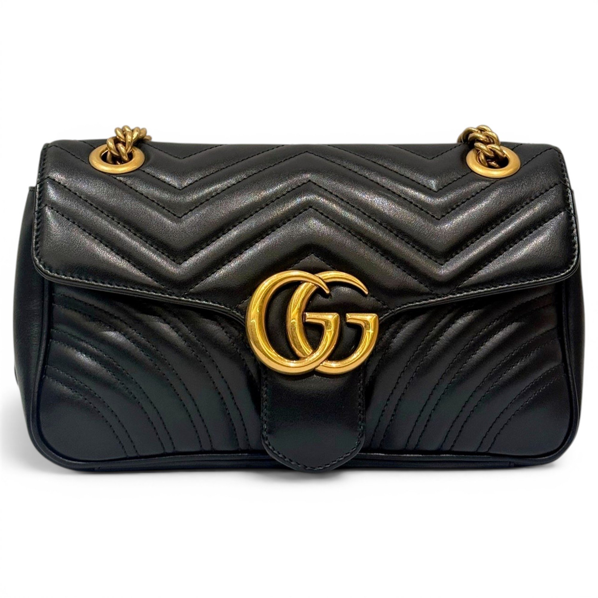 GG Marmont Flap leather handbag