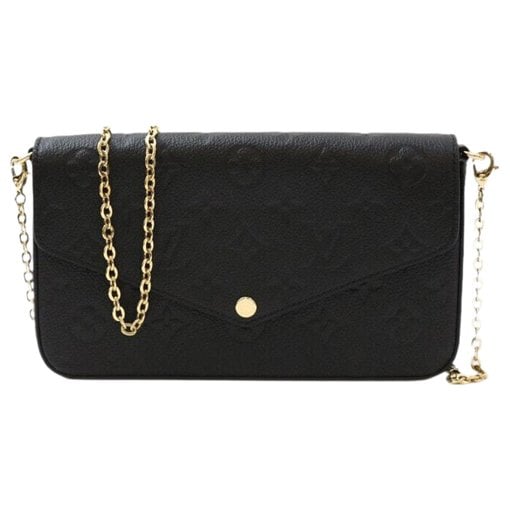 Leather clutch bag