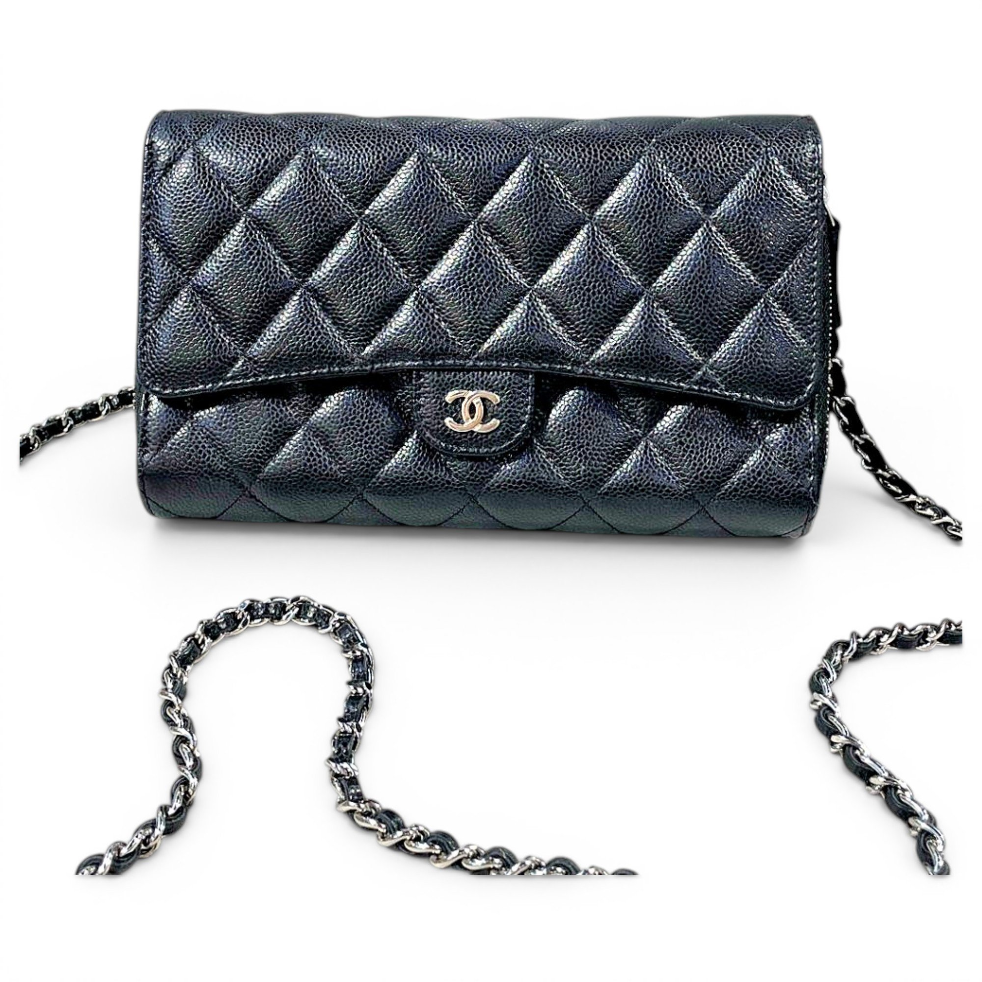 Wallet On Chain Timeless/Classique leather crossbody bag