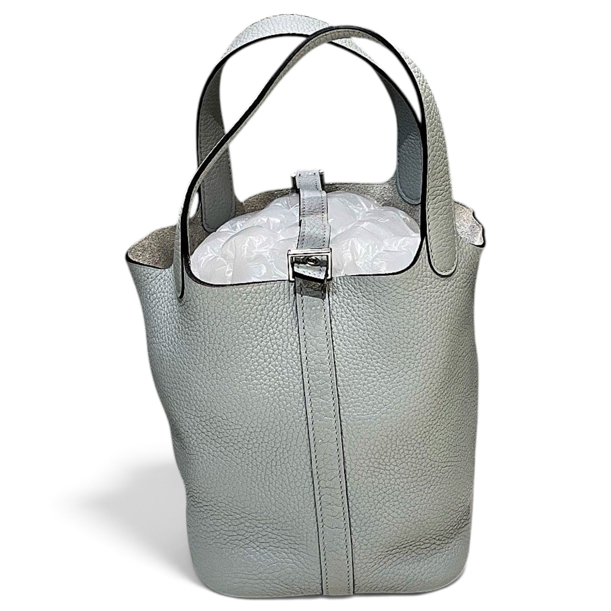 Picotin leather tote