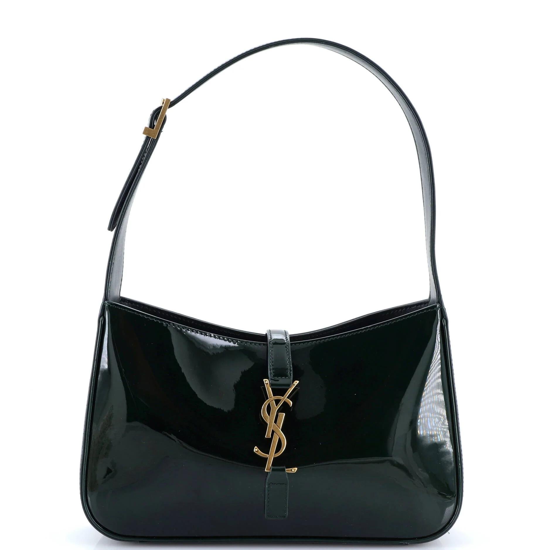 Patent leather handbag