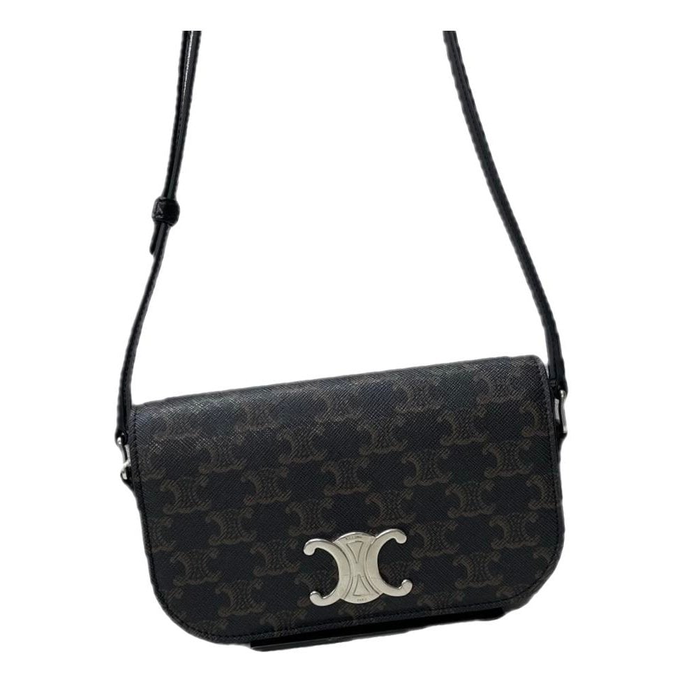 Triomphe leather handbag