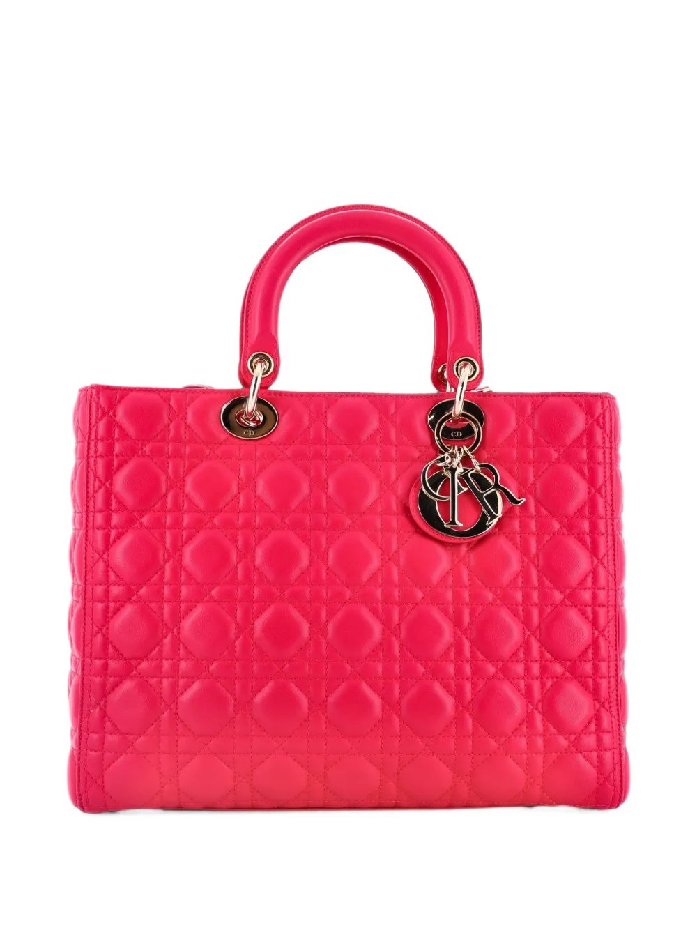 Lady Dior Bag Cannage Quilt Lambskin Large tote bag