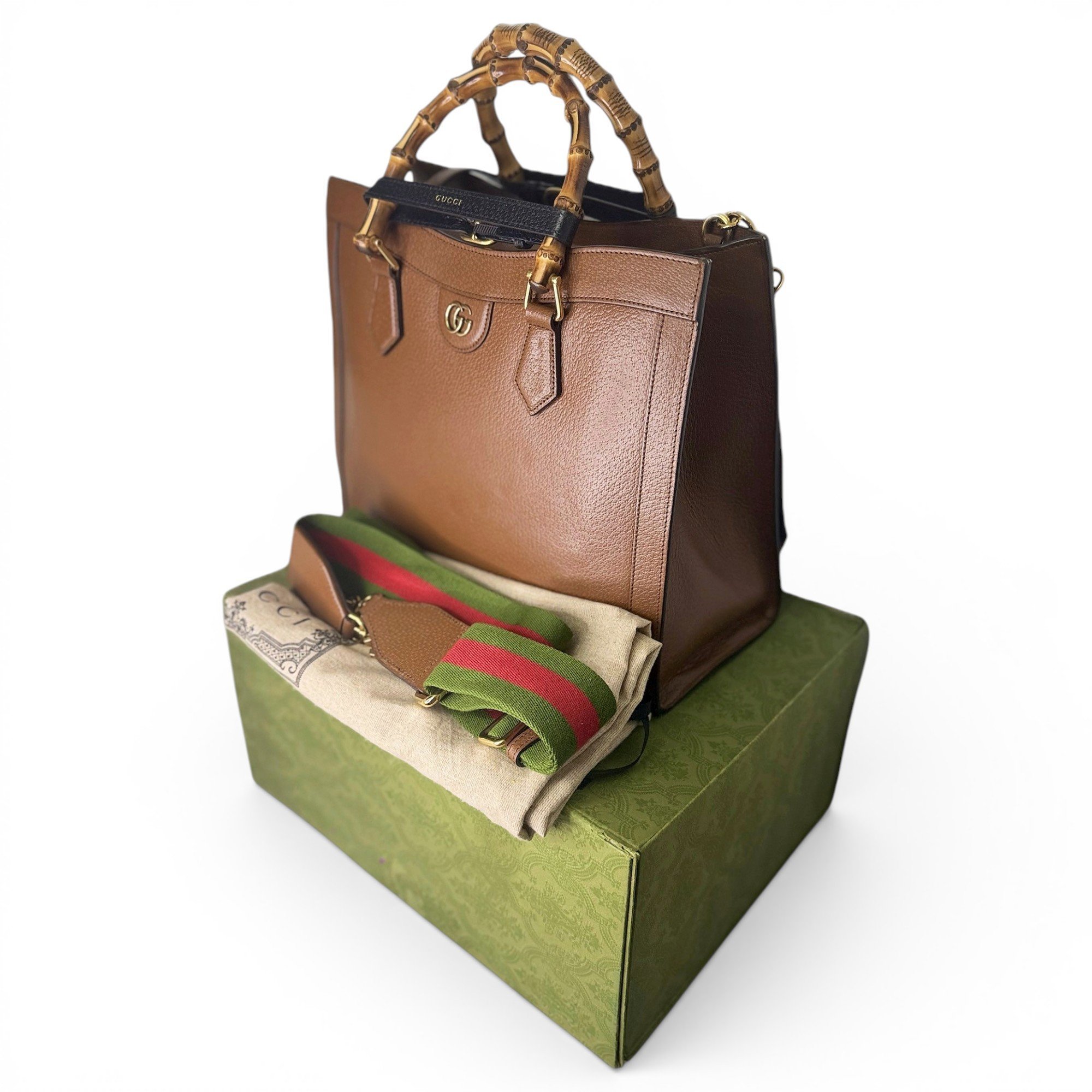 Diana Bamboo leather tote