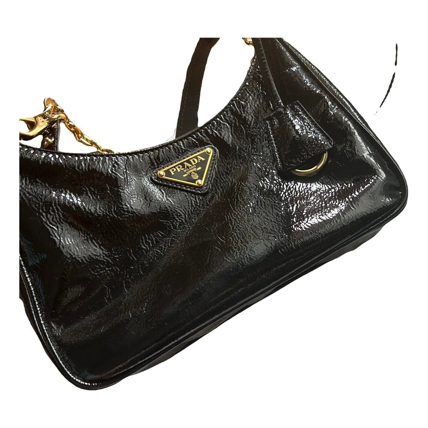 Re-edition leather handbag