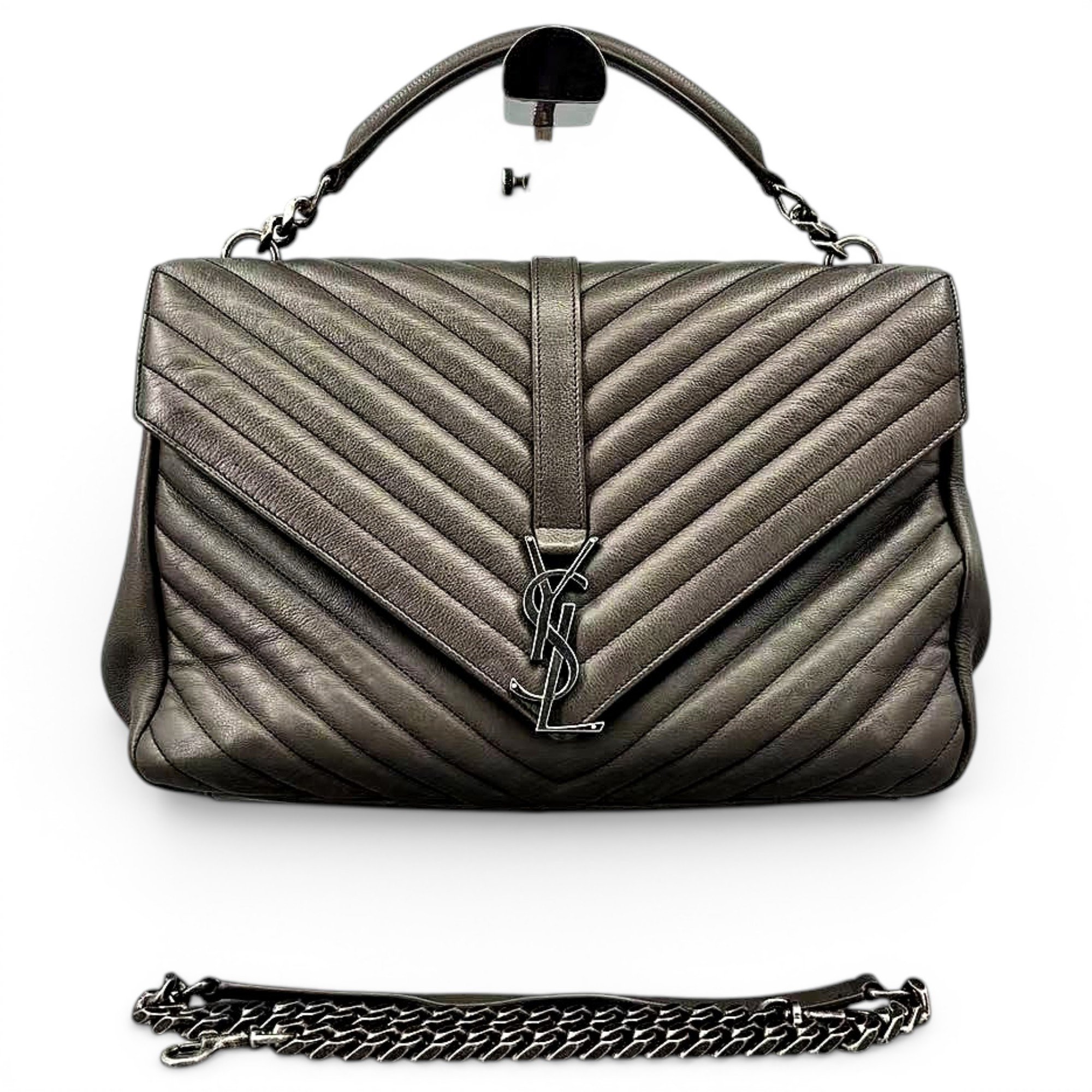 Collége monogramme leather handbag