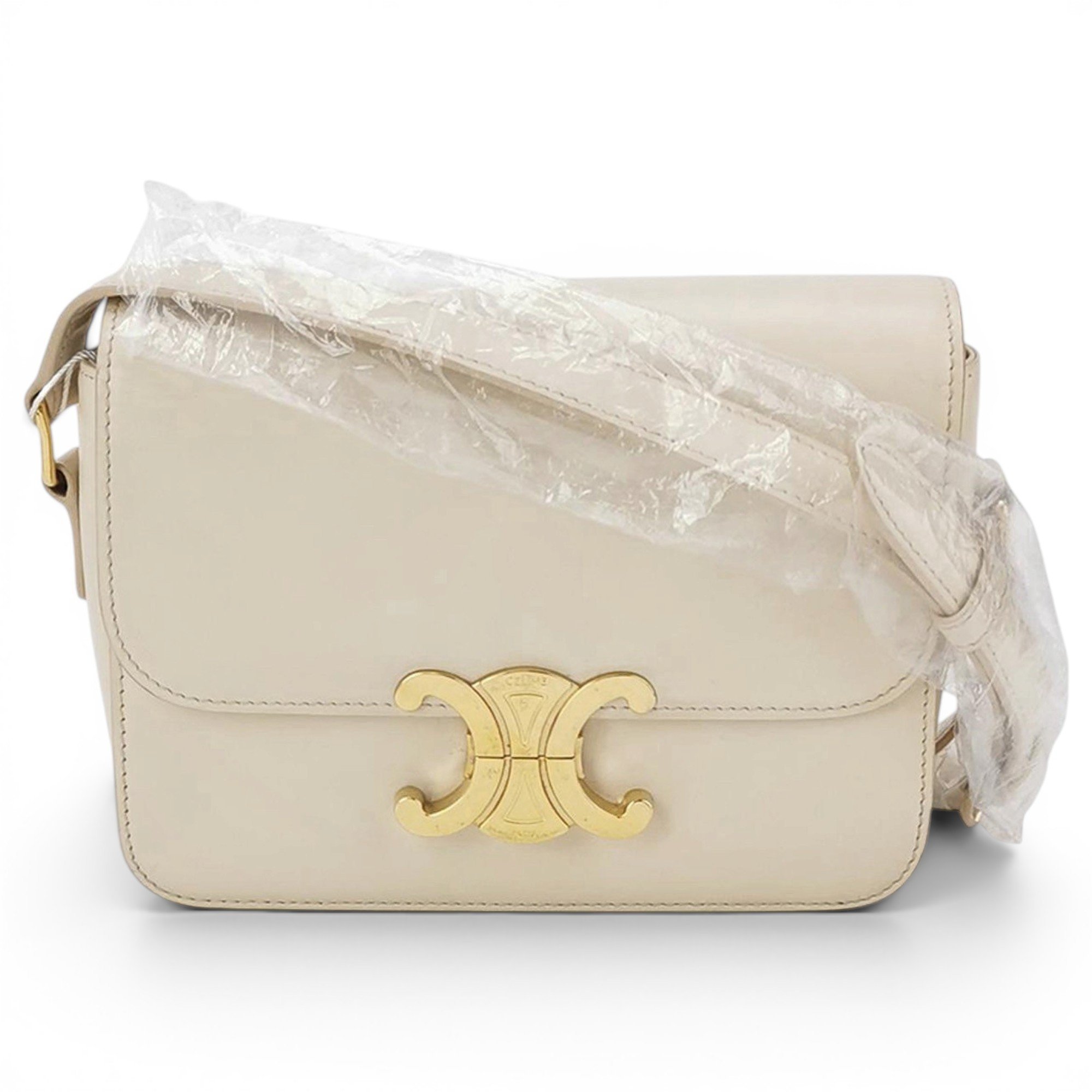 Triomphe leather handbag