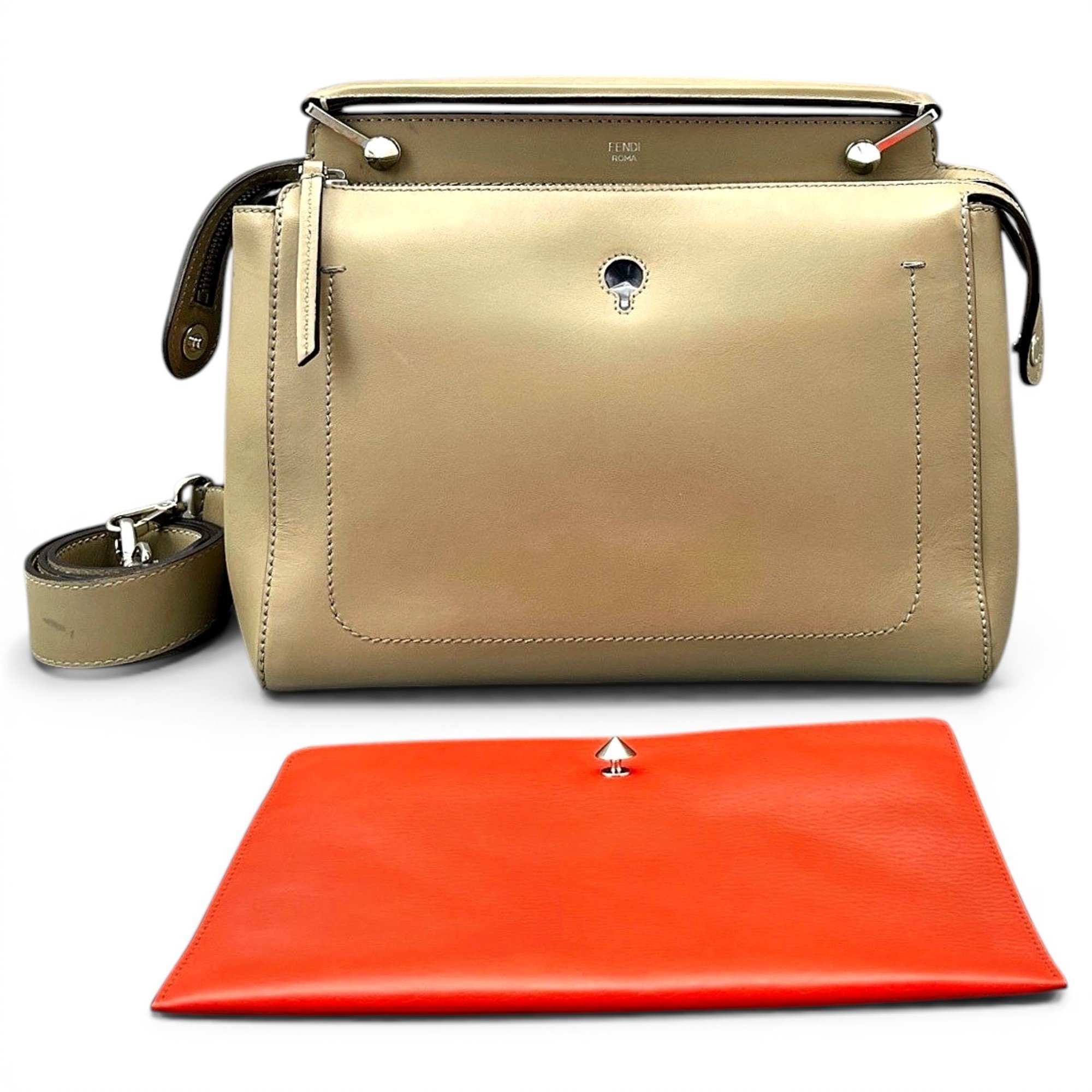 Peekaboo leather handbag