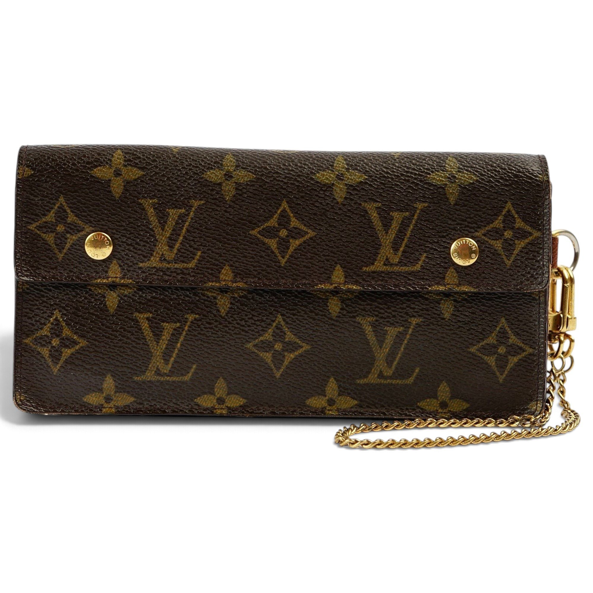 Leather clutch bag