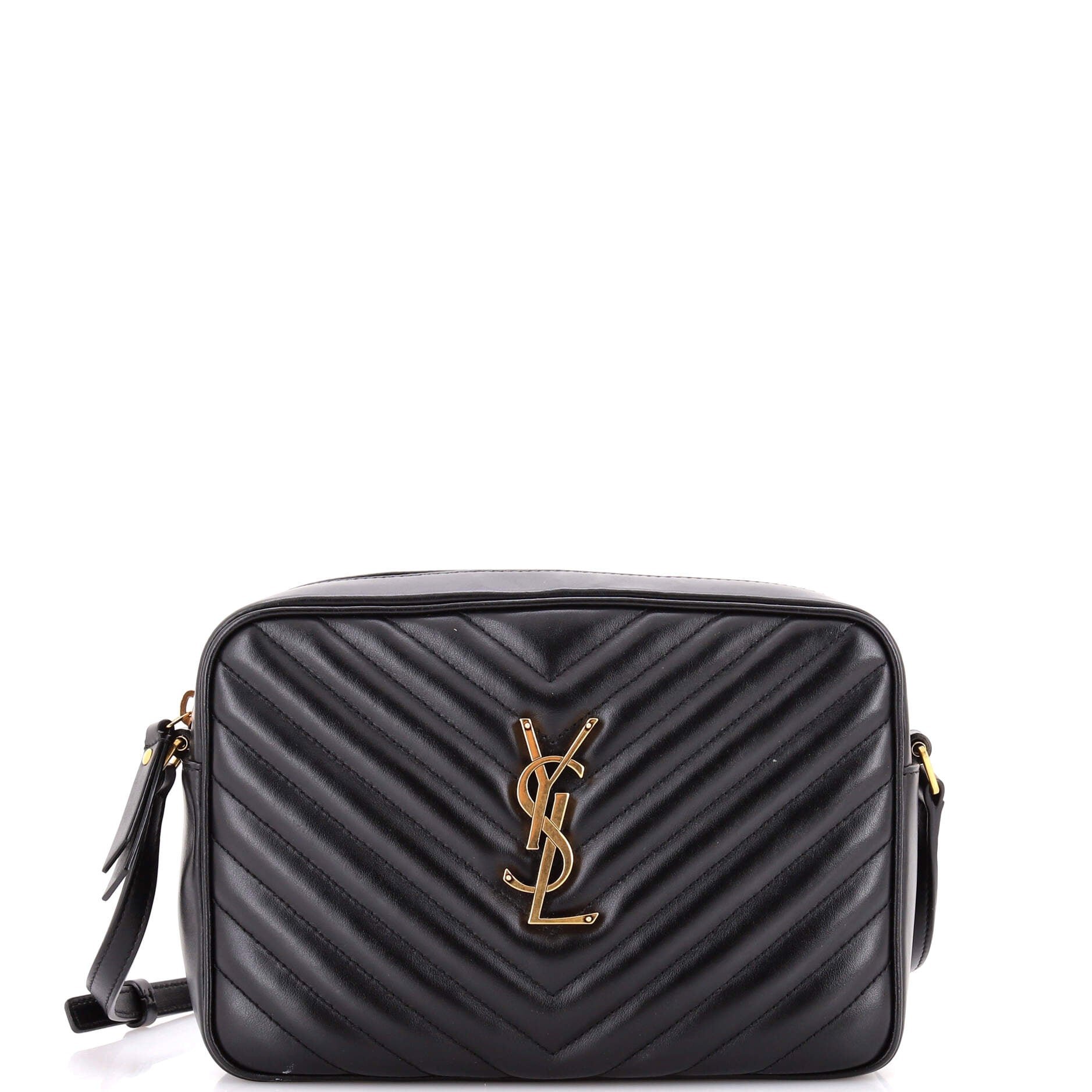 Saint Laurent Lou Camera Bag Matelasse Chevron Leather Small