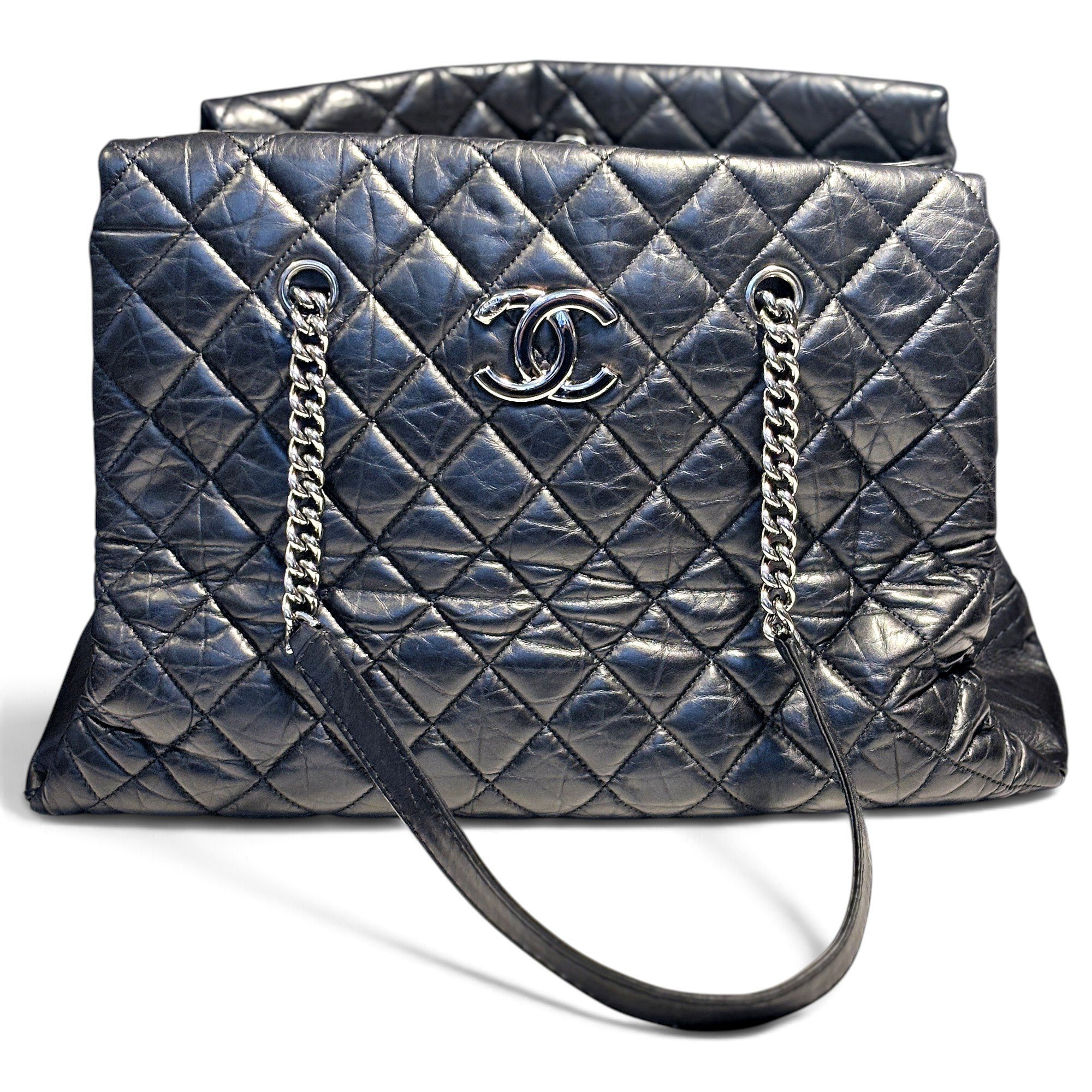 Grand shopping leather tote
