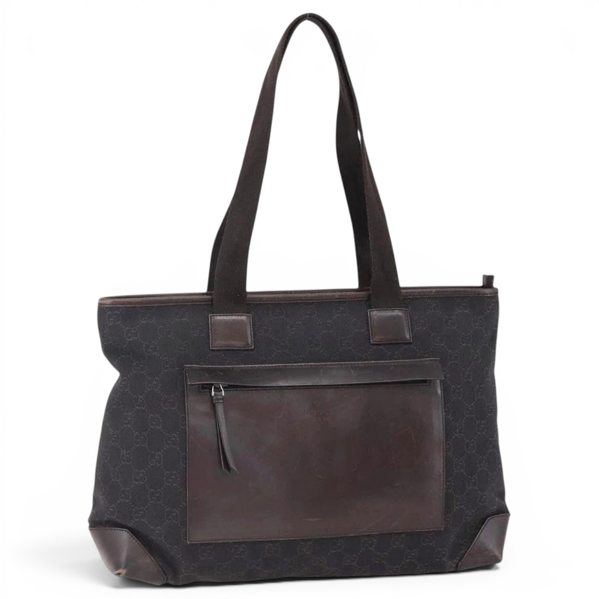 Leather tote