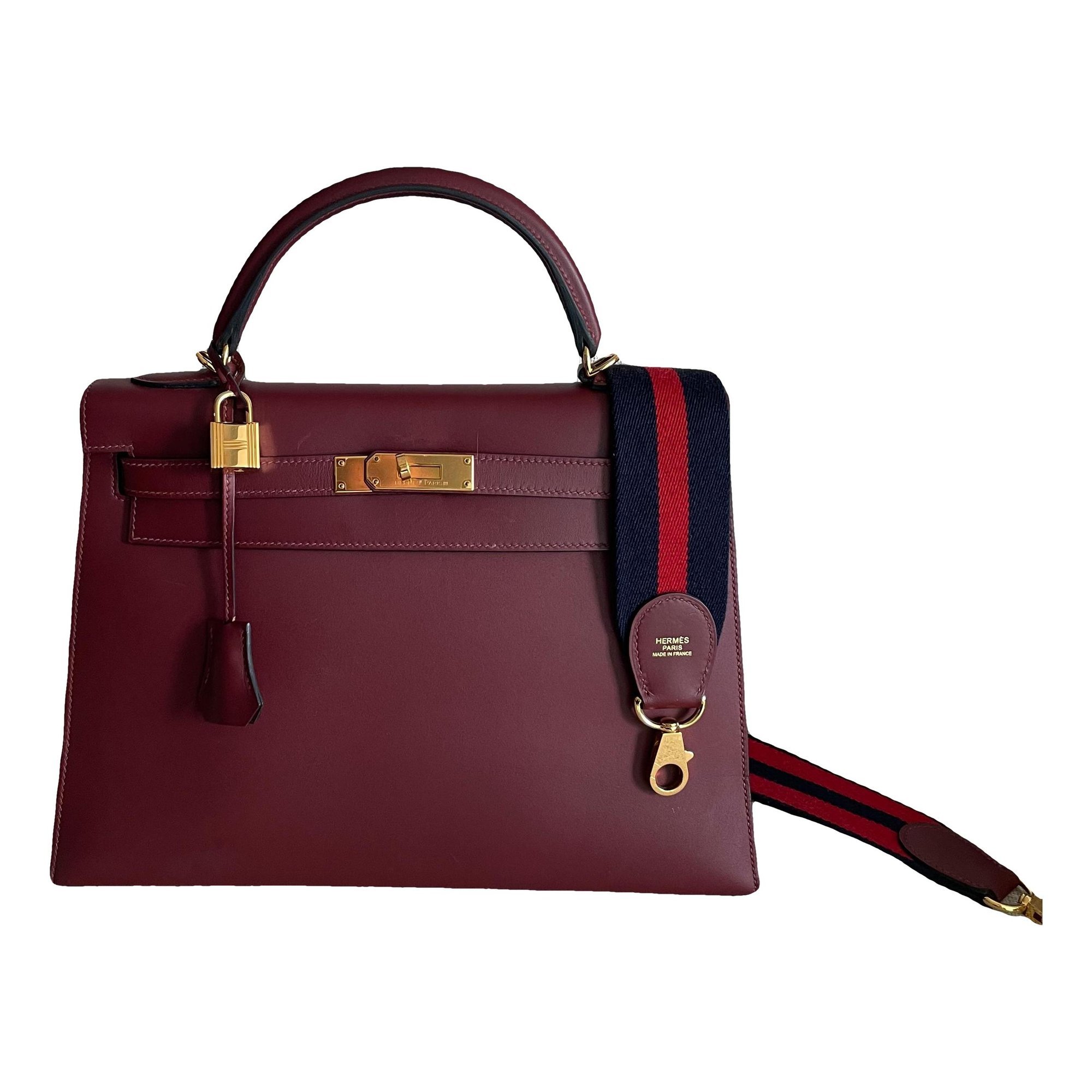 Kelly 32 leather bag