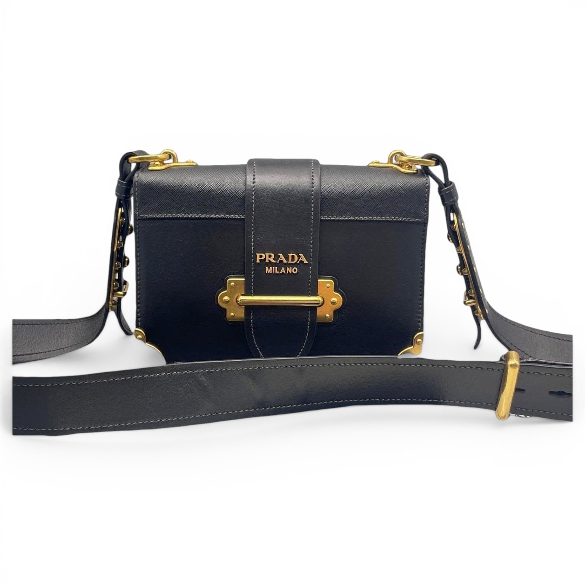 Cahier leather handbag