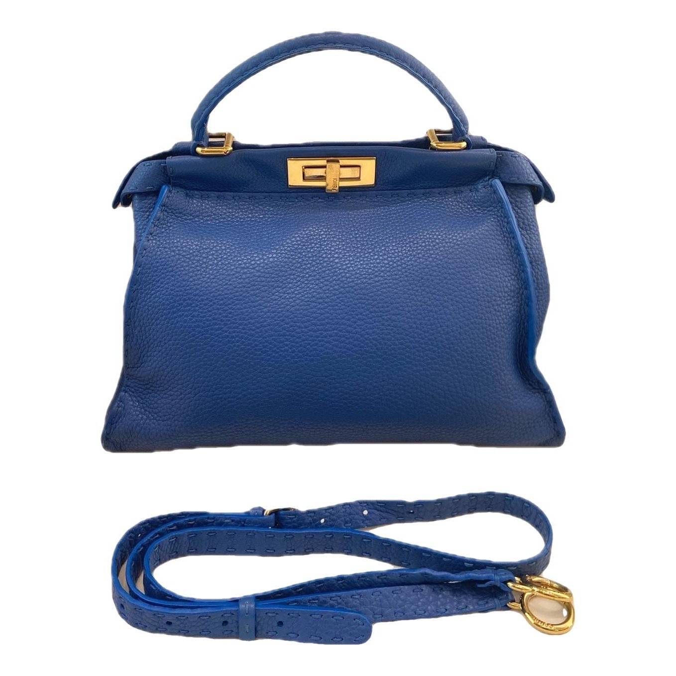 Peekaboo leather handbag