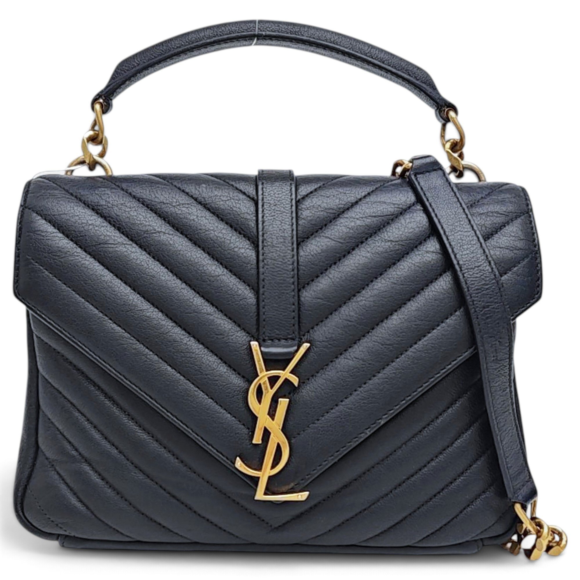 Collége monogramme leather handbag