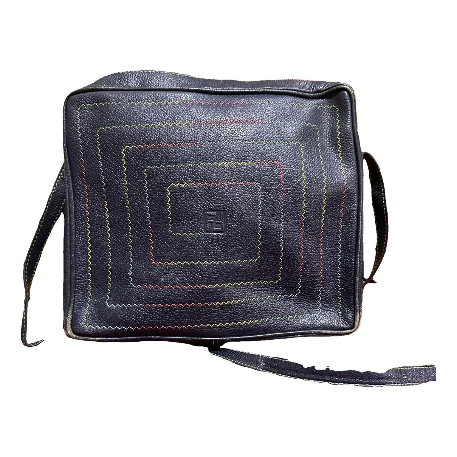 Leather clutch bag