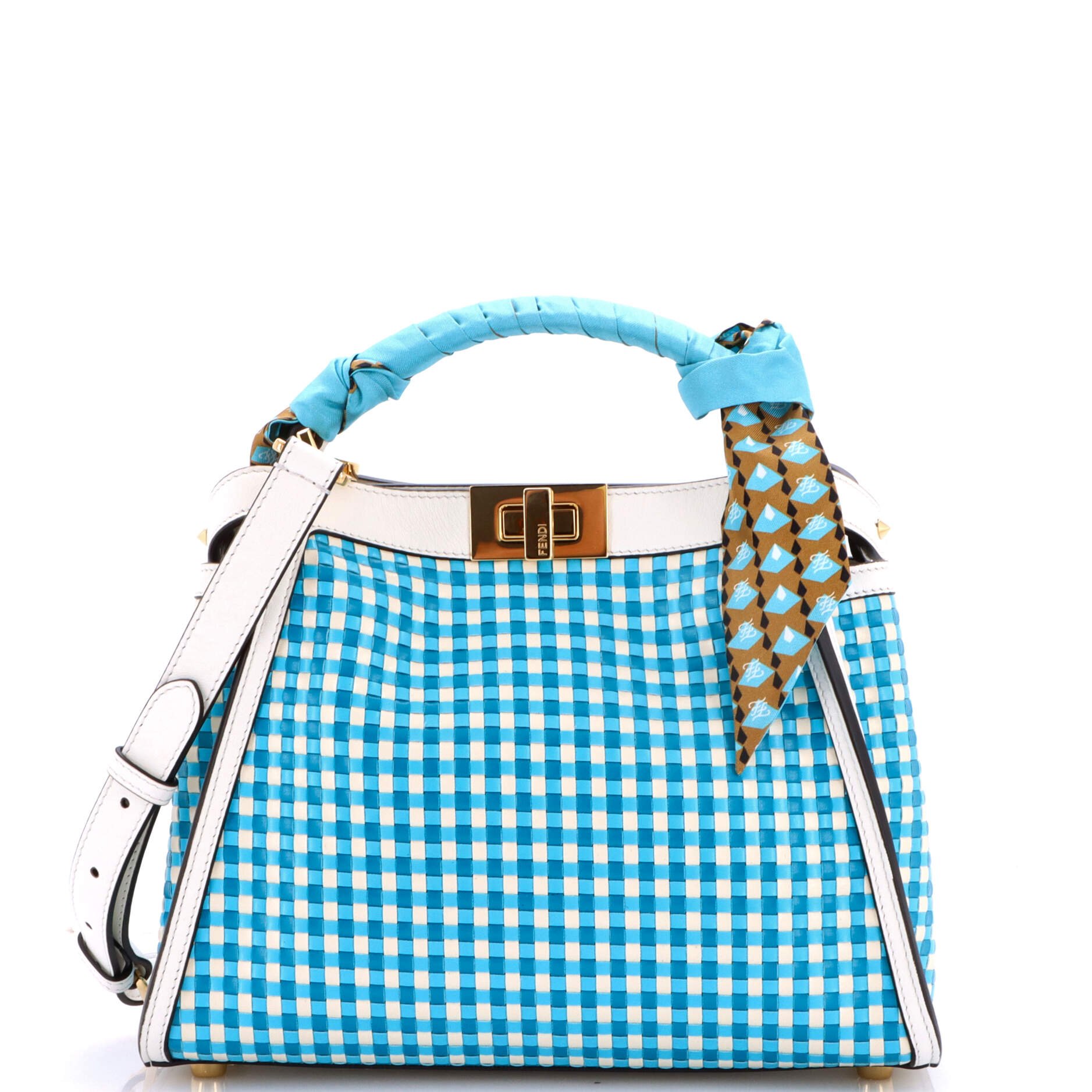 Peekaboo Essentially Bag Woven Leather