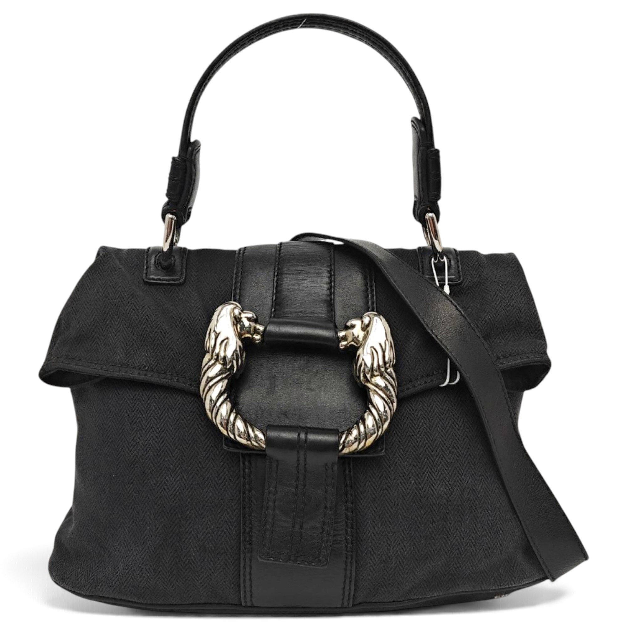 Serpenti cloth handbag